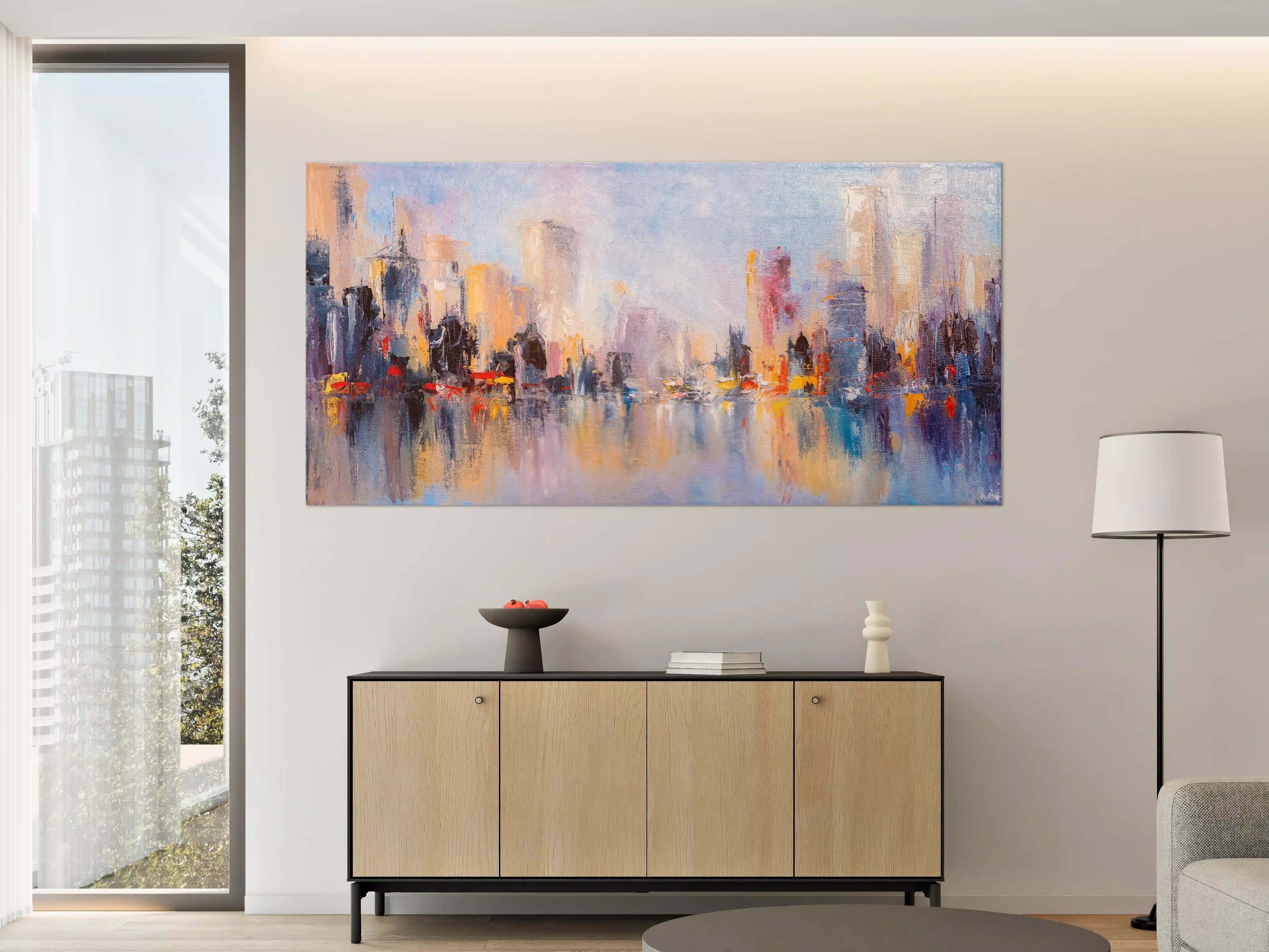 Große Wandbilder - Skyline Gemälde