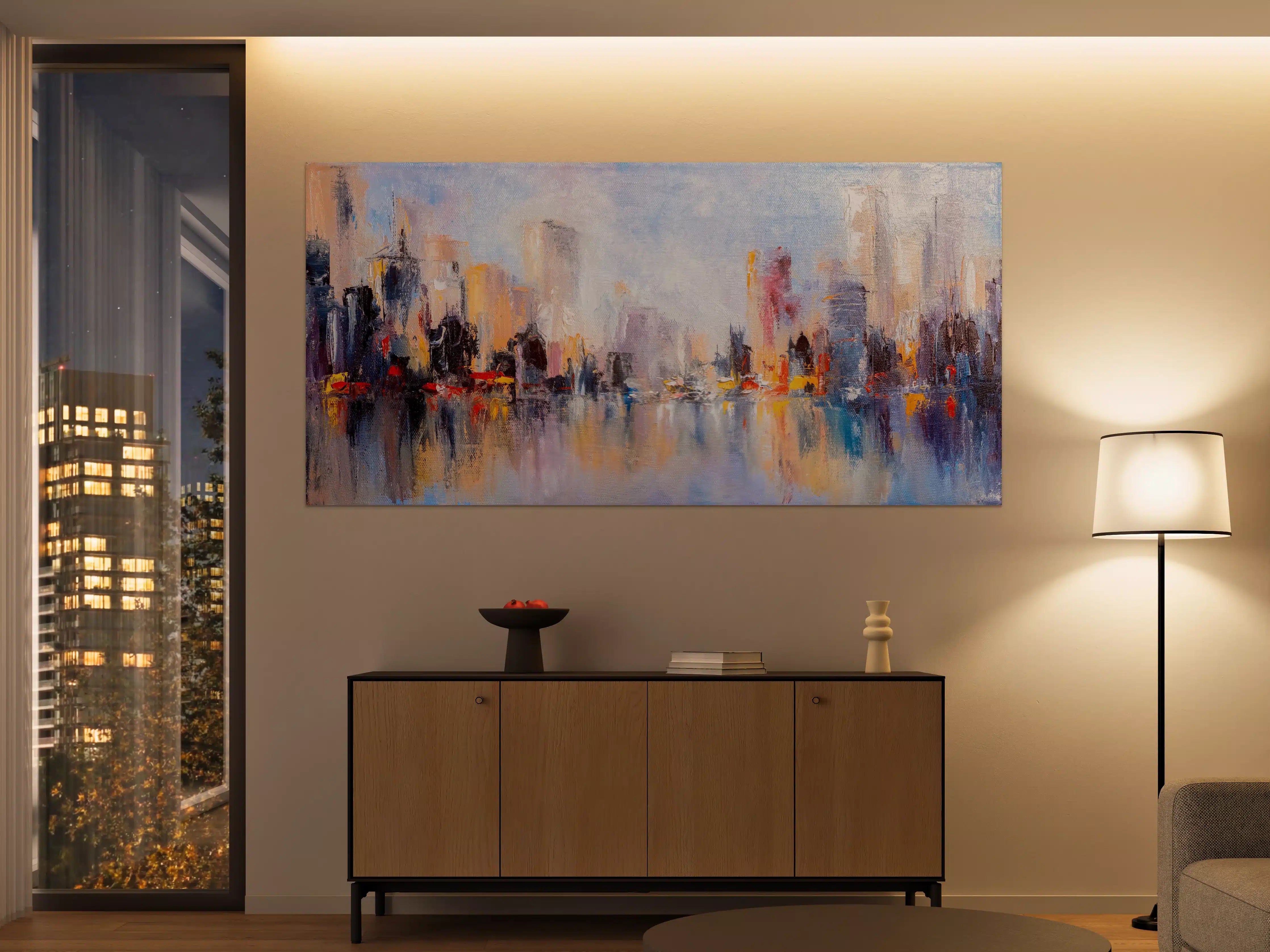Große Wandbilder - Skyline Gemälde