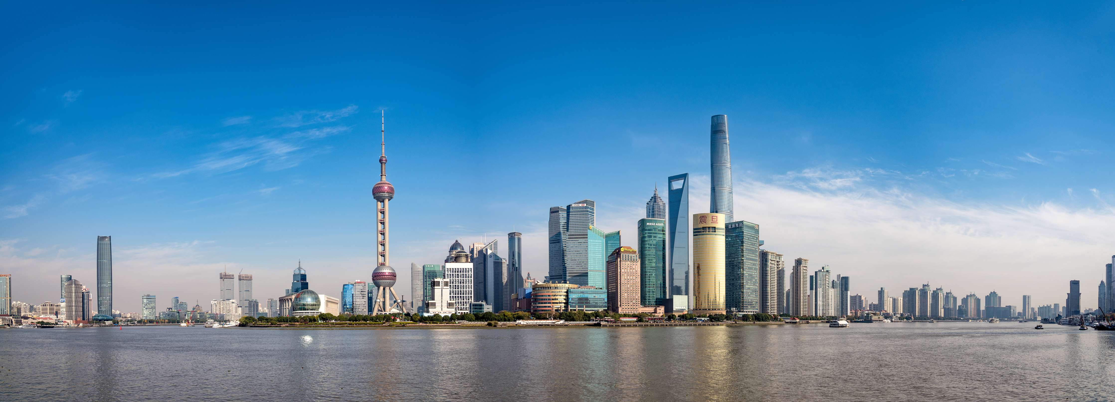 Große Wandbilder-Skyline von Shanghai