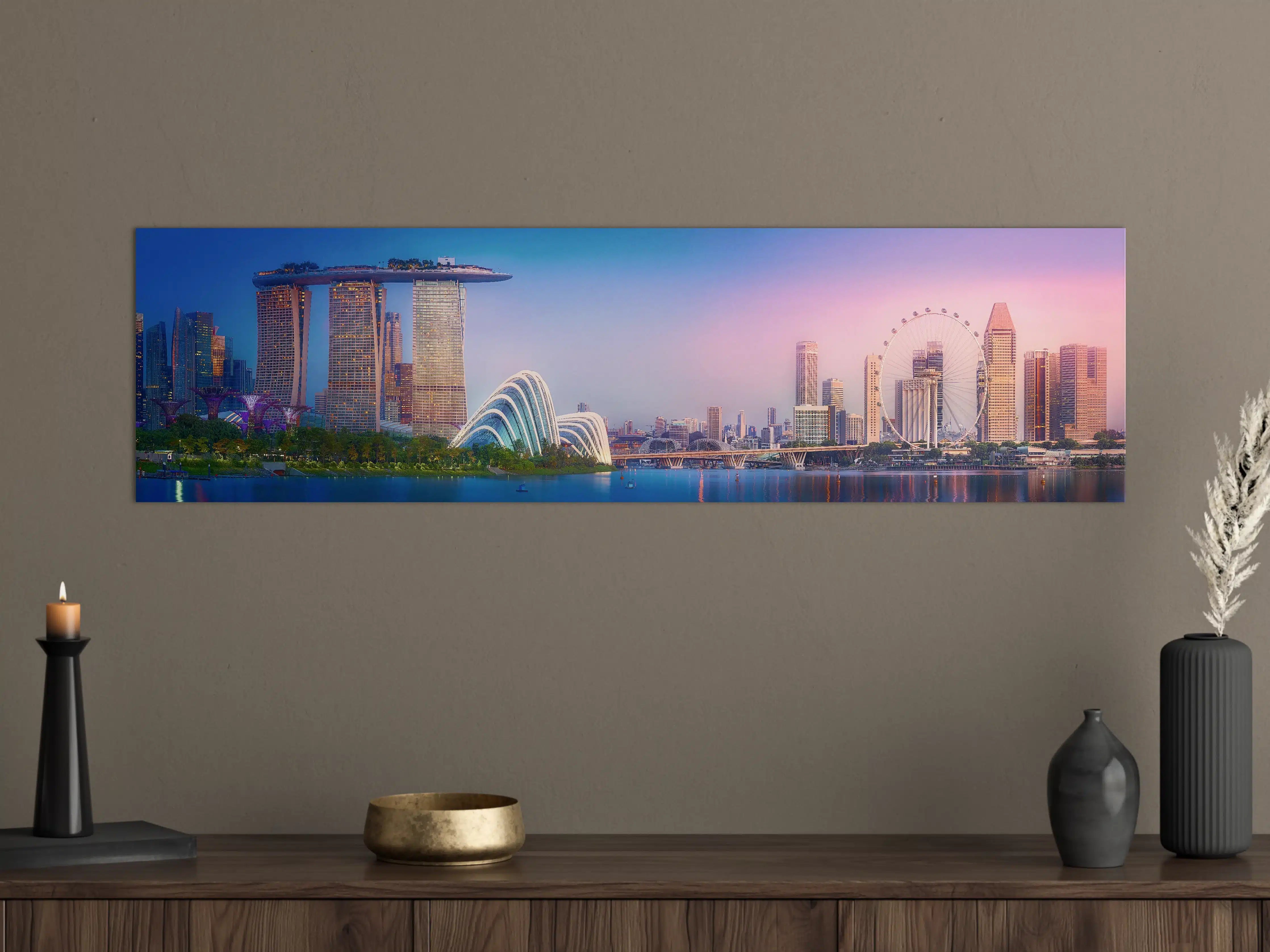 Große Wandbilder - Skyline von Singapur