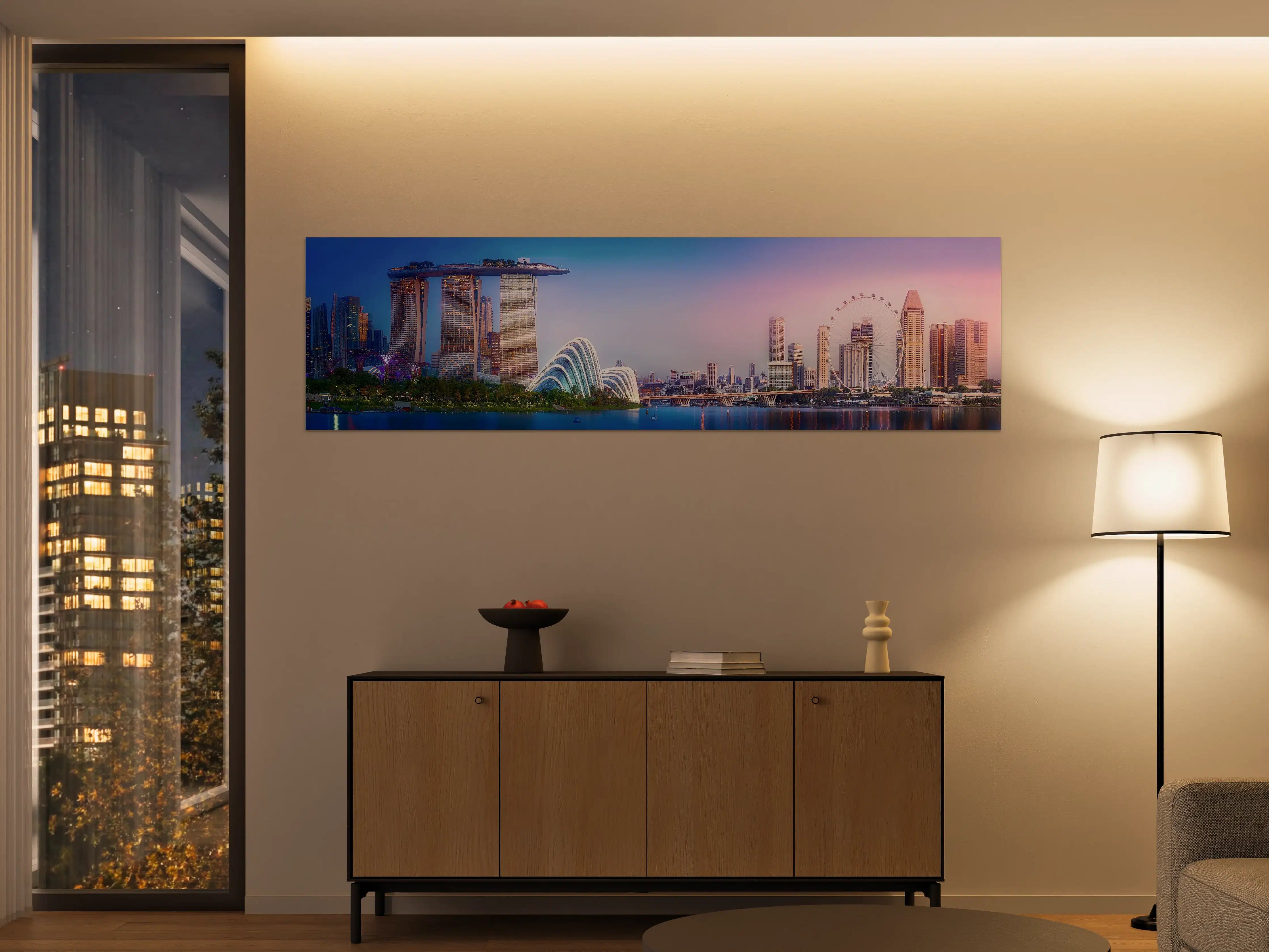Große Wandbilder - Skyline von Singapur
