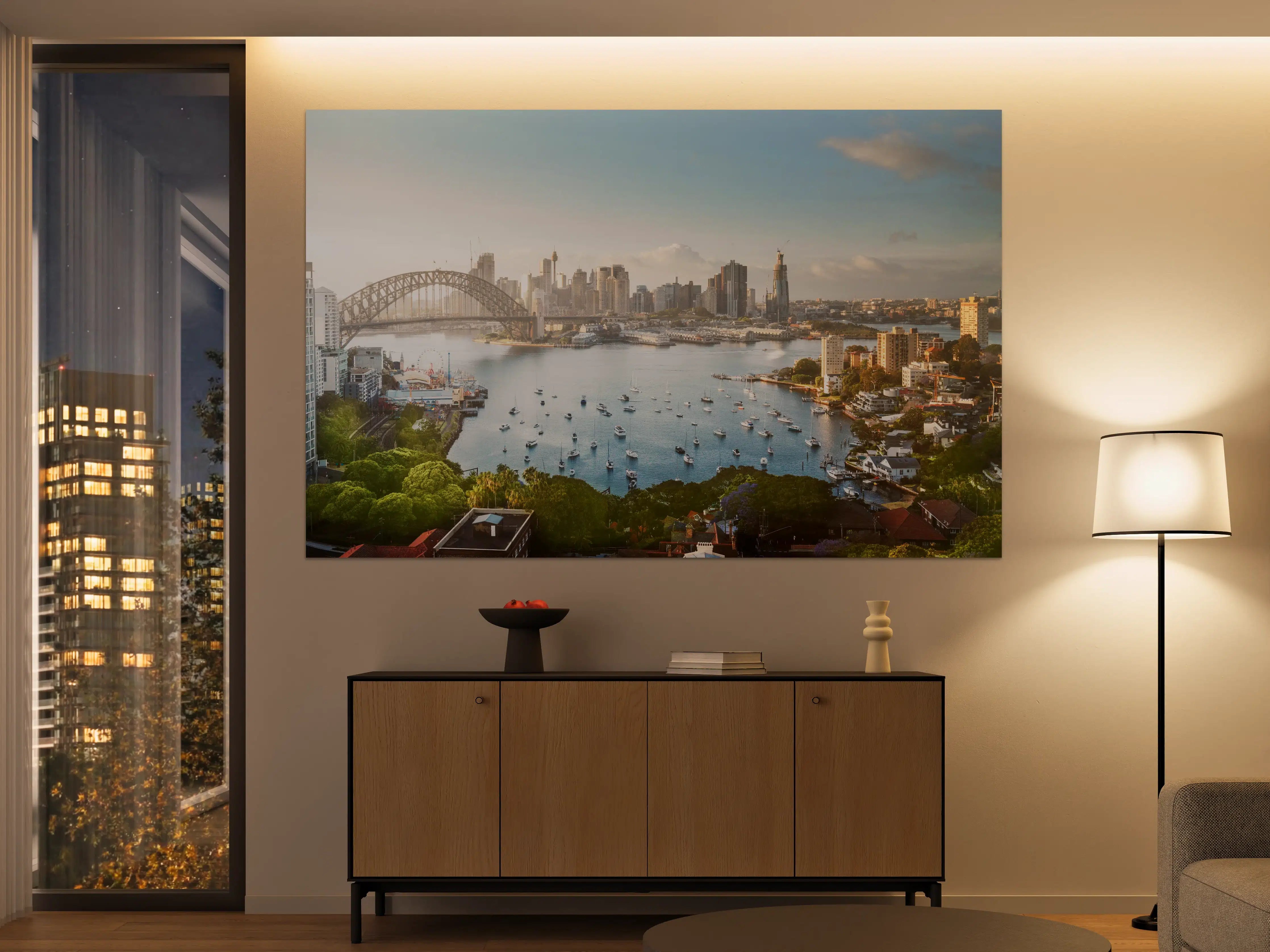 Große Wandbilder - Skyline von Sydney bei Sonnenaufgang