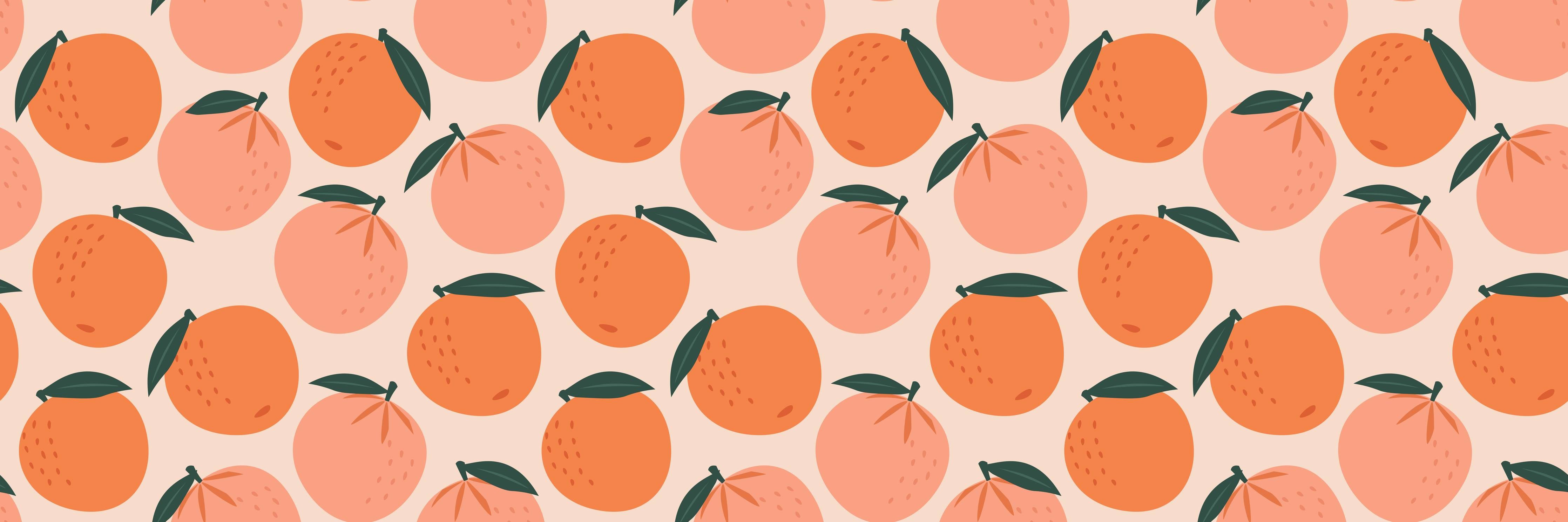 Große Wandbilder-Sommerliches Orangenmuster