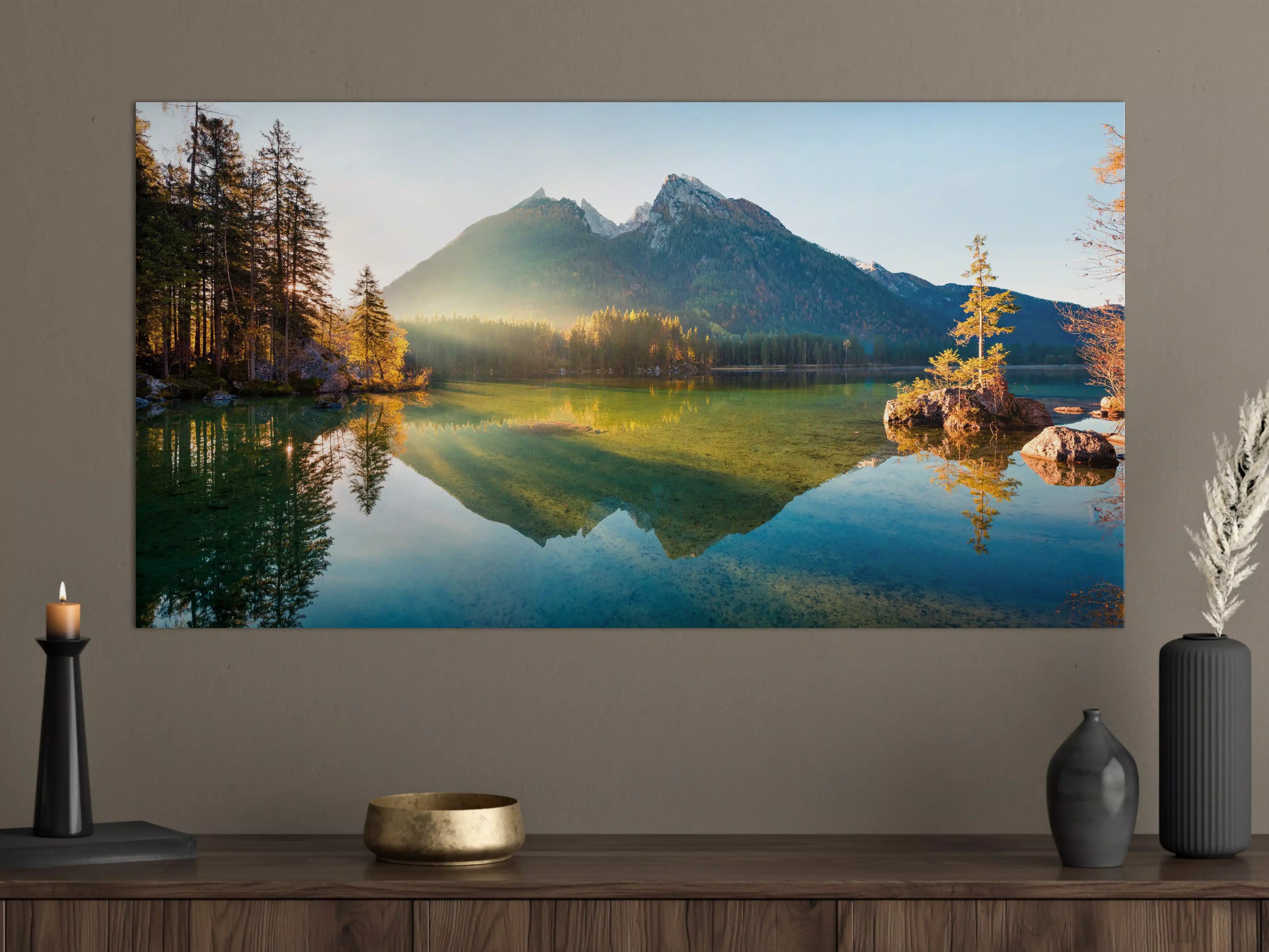 Große Wandbilder - Sonnenaufgang am Hintersee