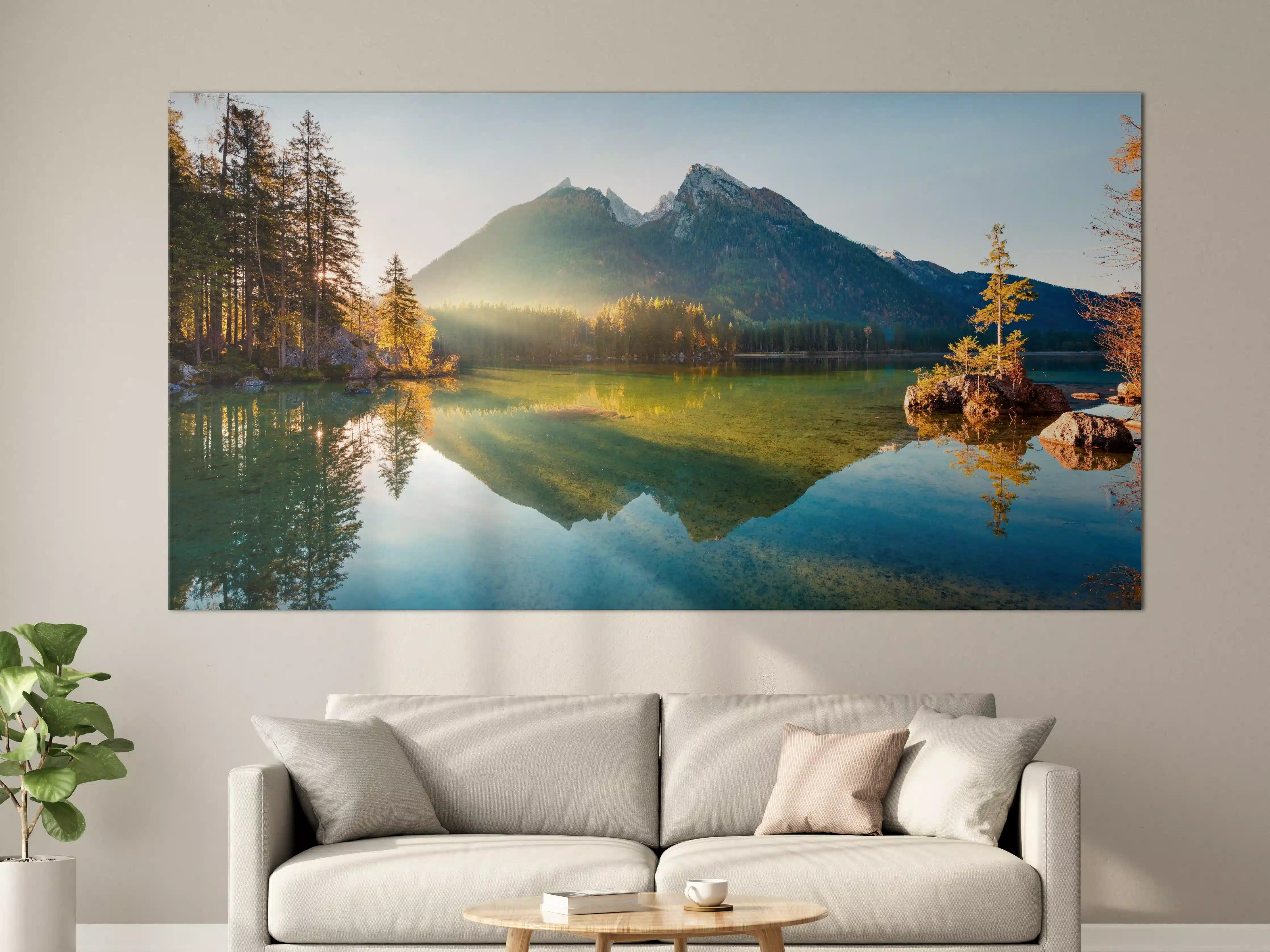Große Wandbilder - Sonnenaufgang am Hintersee
