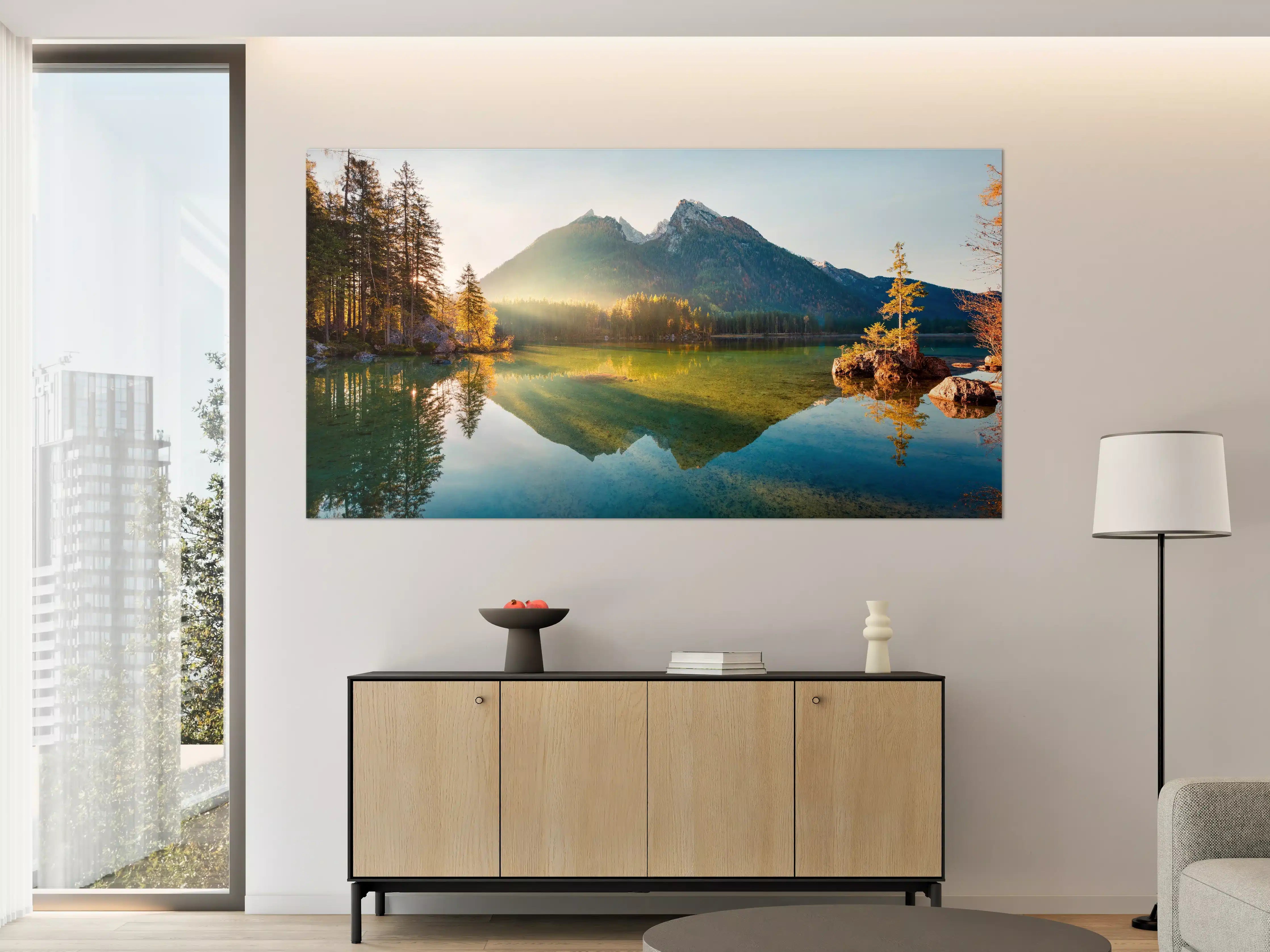 Große Wandbilder - Sonnenaufgang am Hintersee