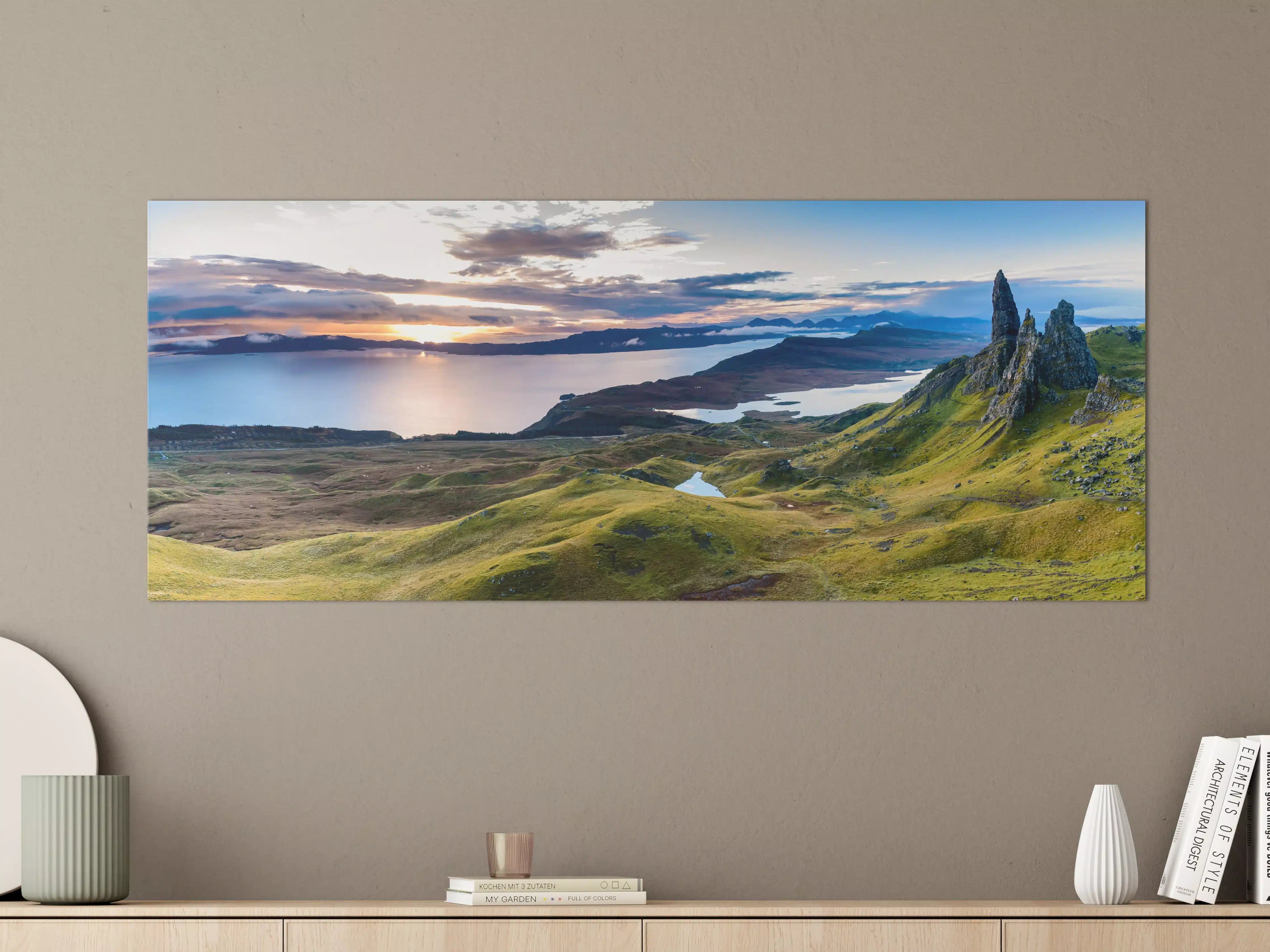 Große Wandbilder - Sonnenaufgang auf der Isle of Skye