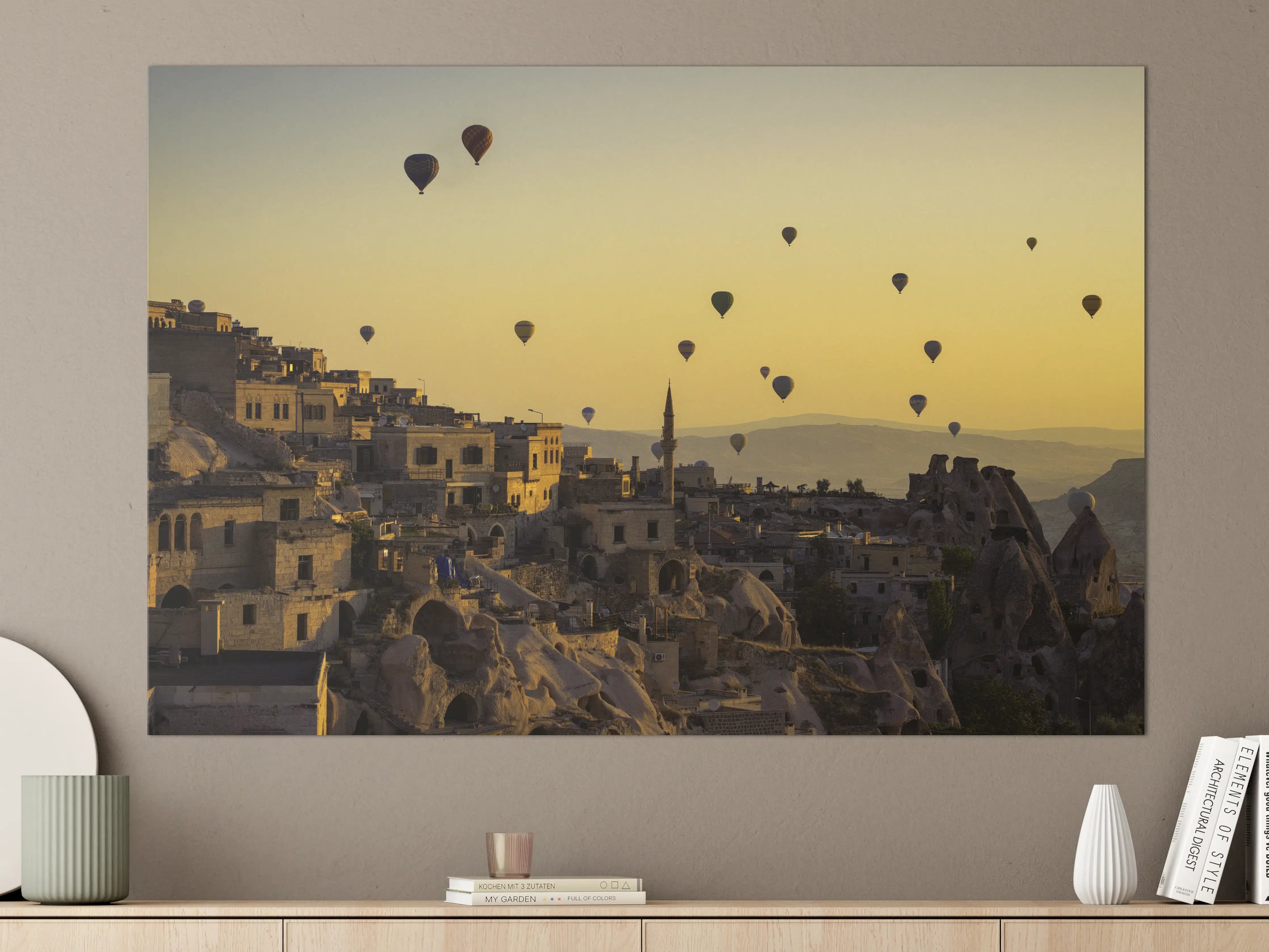 Große Wandbilder - Sonnenuntergang - Kappadokien, Türkei