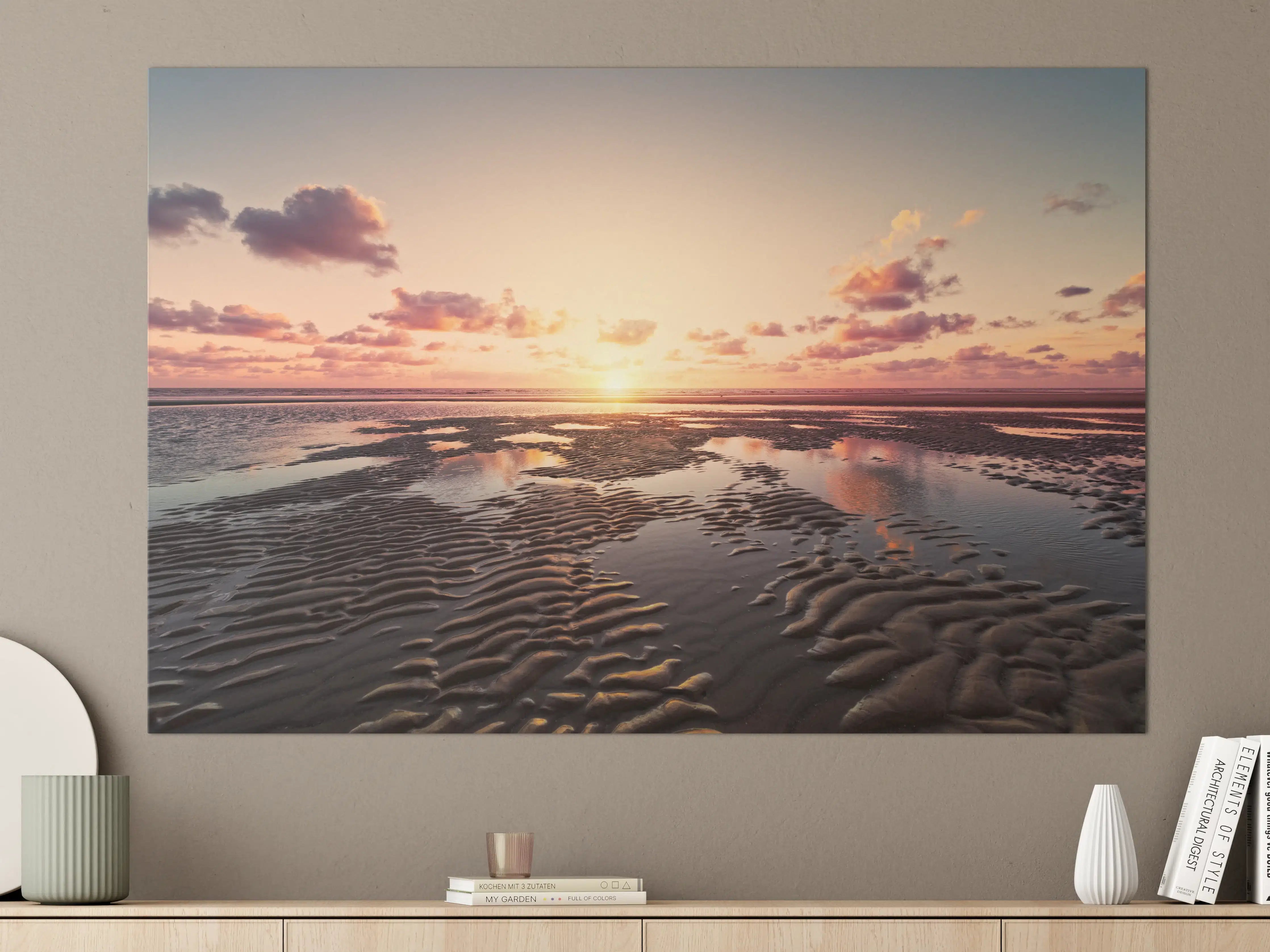 Große Wandbilder - Sonnenuntergang - Nordsee