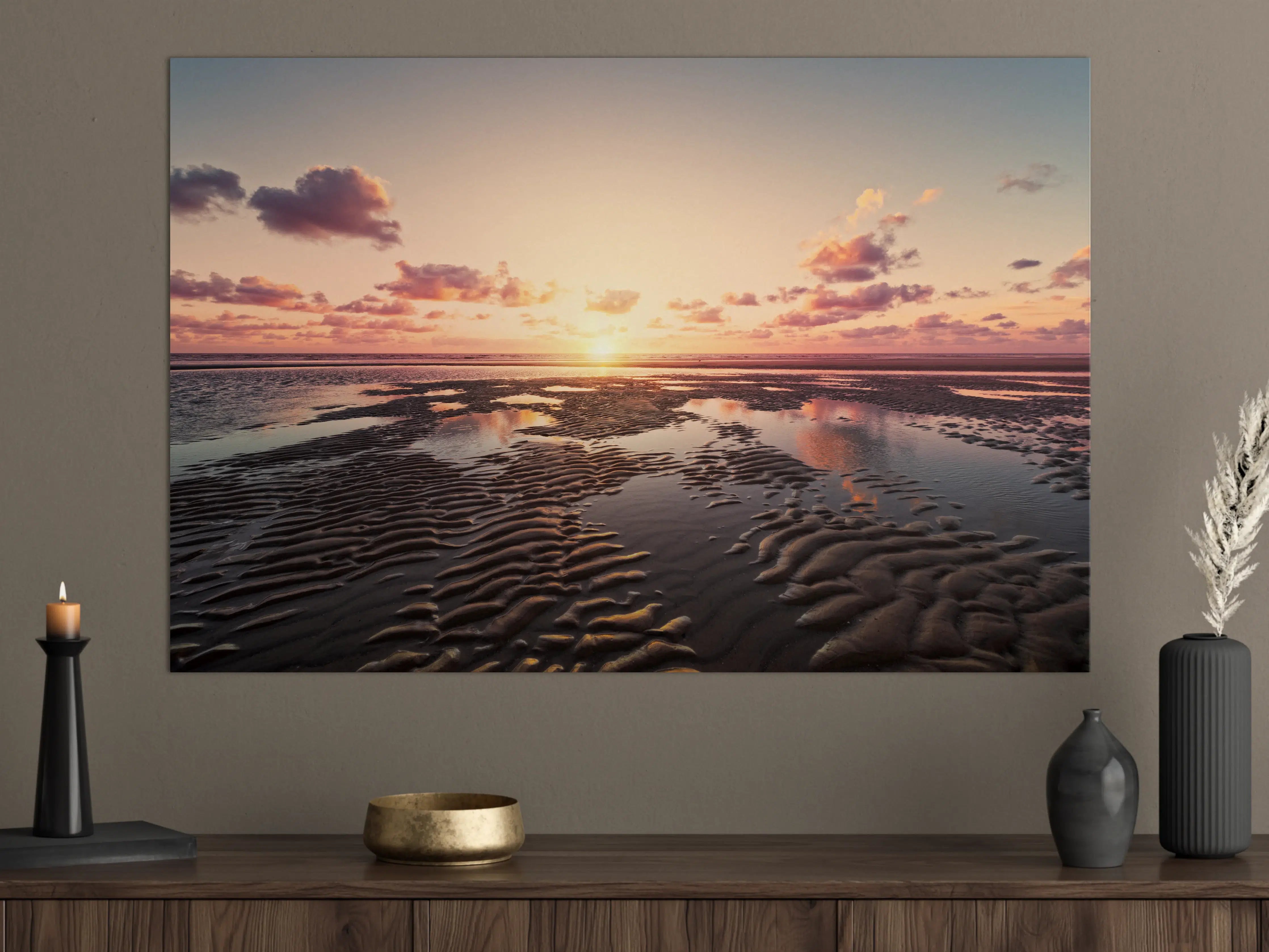 Große Wandbilder - Sonnenuntergang - Nordsee