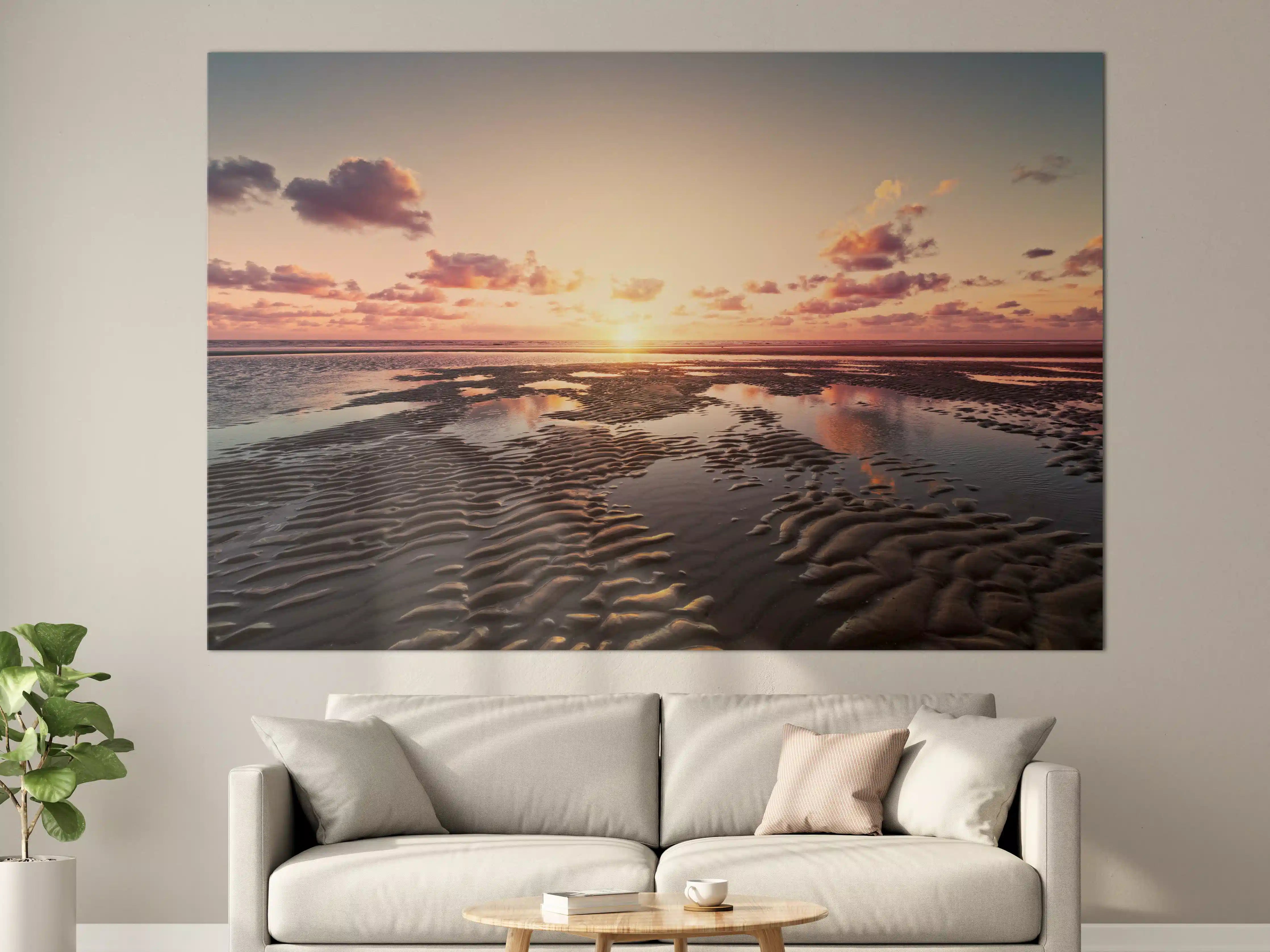 Große Wandbilder - Sonnenuntergang - Nordsee