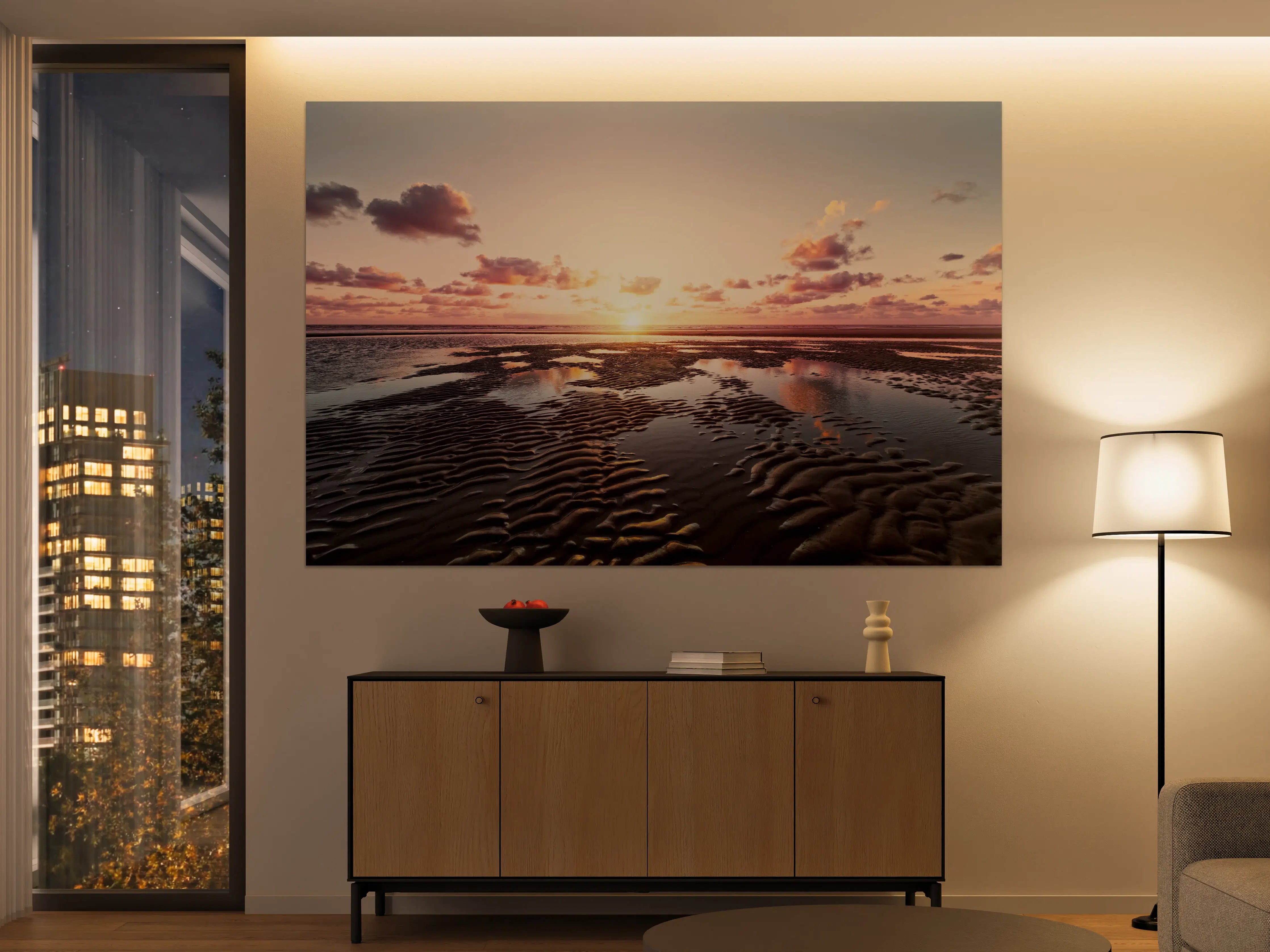 Große Wandbilder - Sonnenuntergang - Nordsee