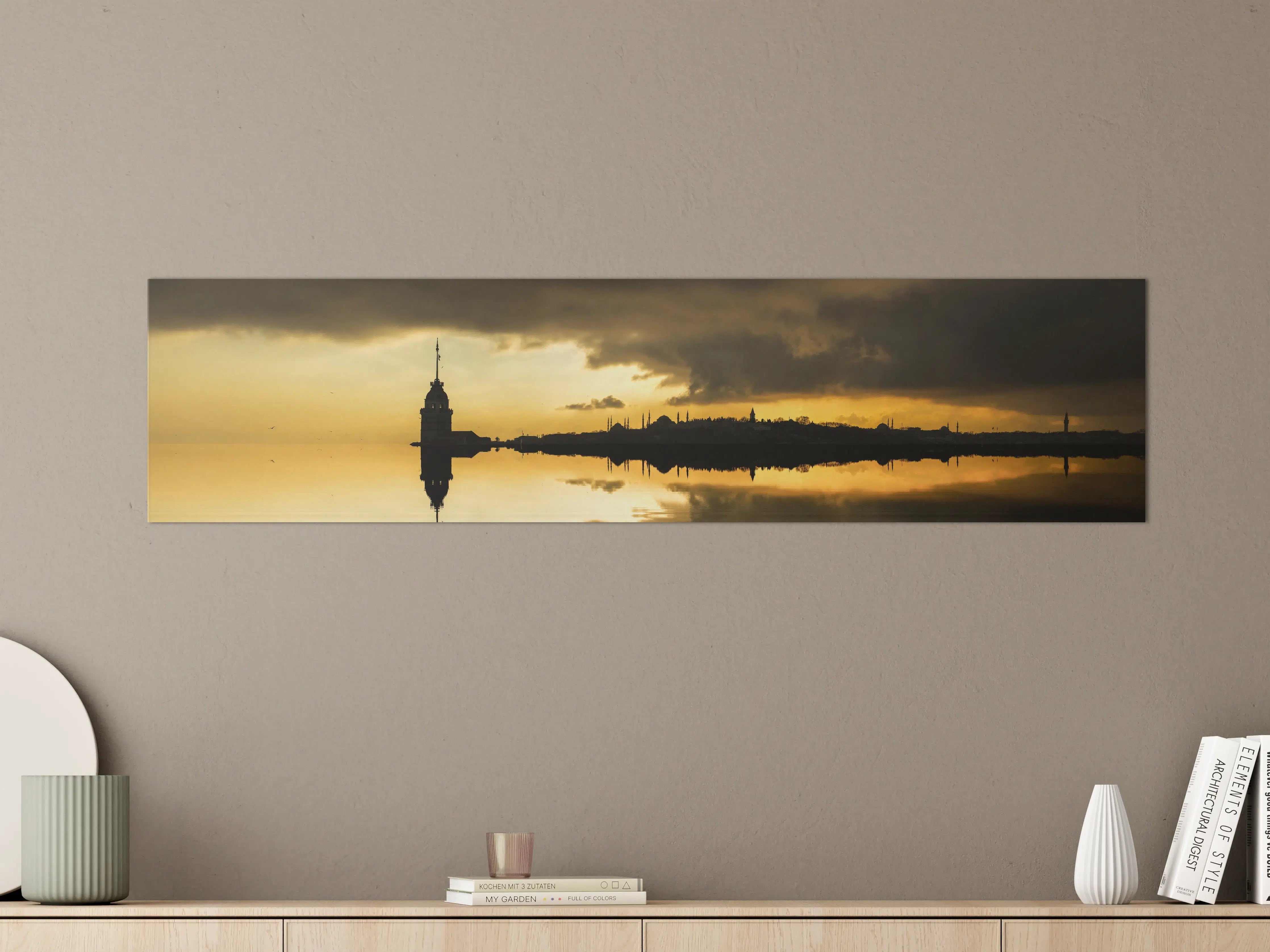Große Wandbilder - Sonnenuntergang Istanbul - Kiz kulesi