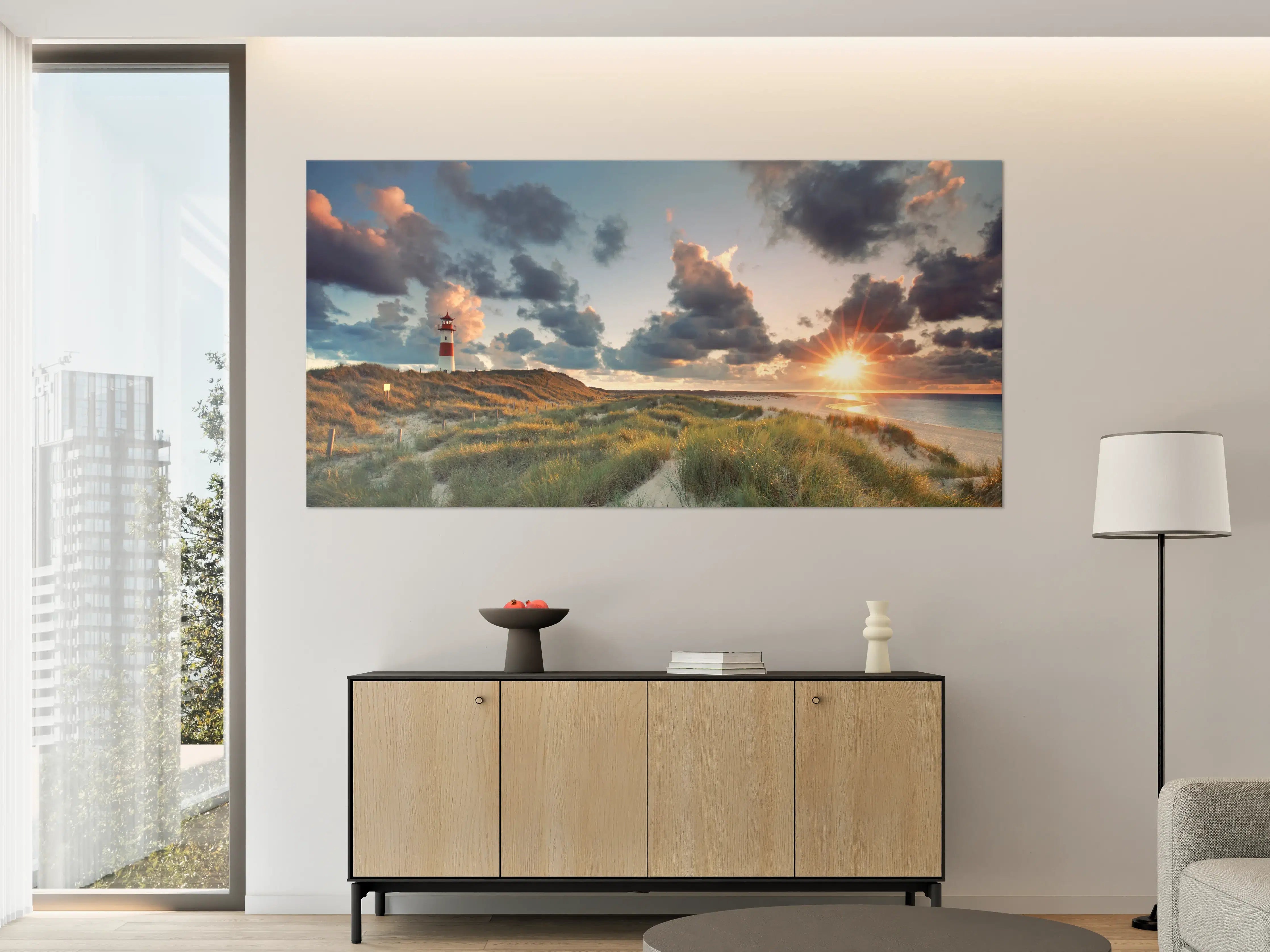 Große Wandbilder - Sonnenuntergang Panorama - Sylt