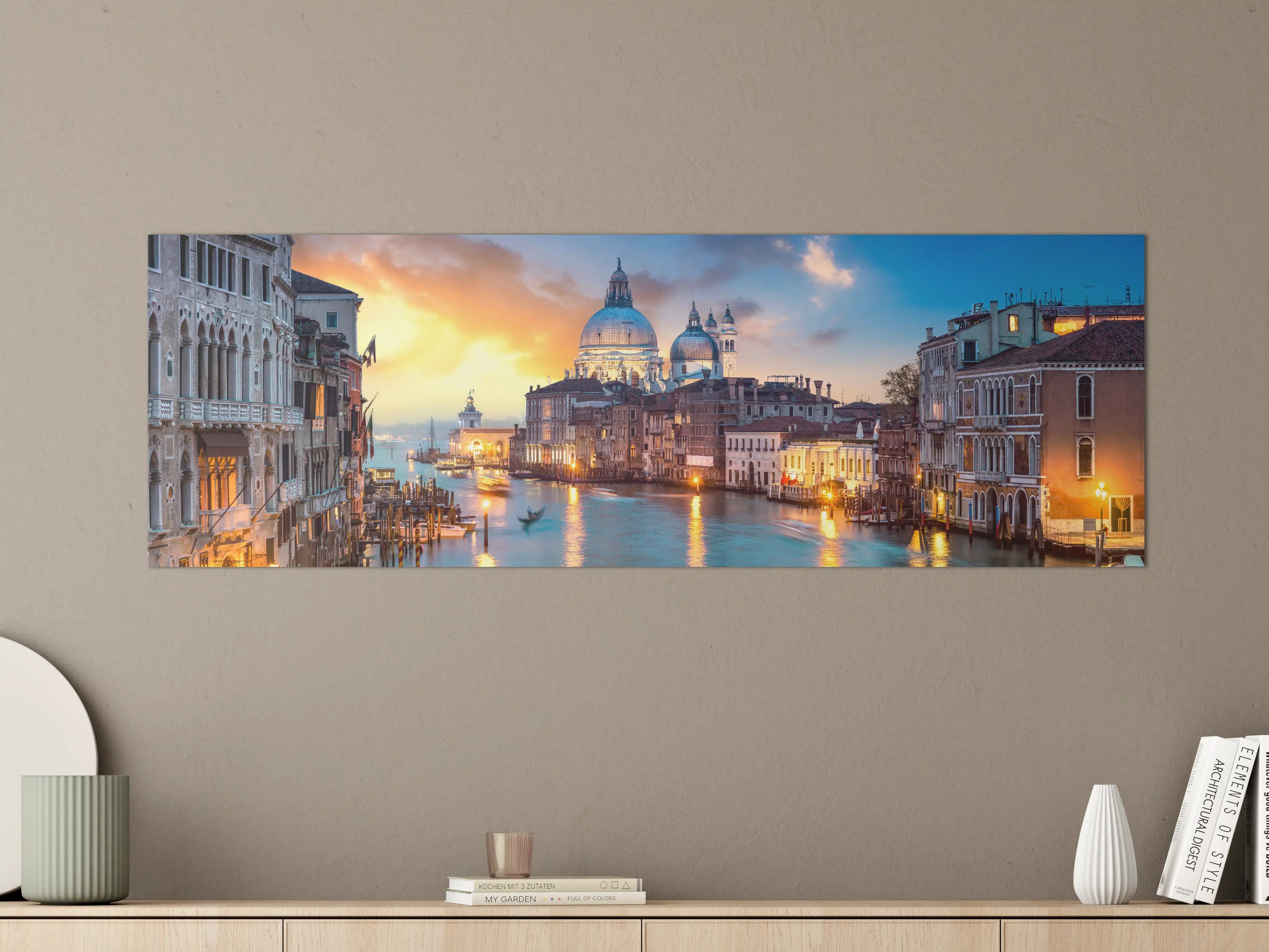Große Wandbilder - Sonnenuntergang am Canal Grande - Venedig 2