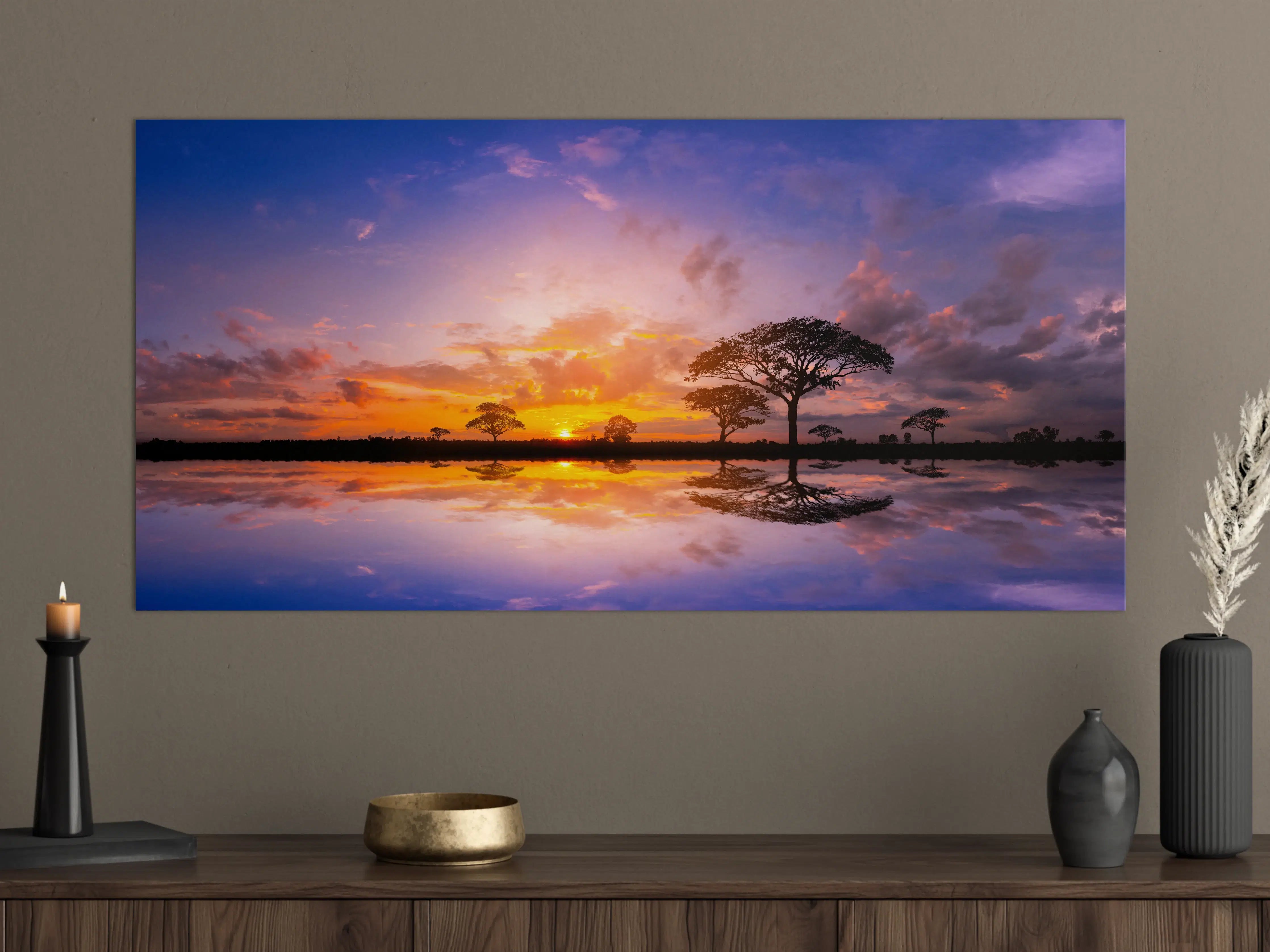 Große Wandbilder - Sonnenuntergang in Afrika