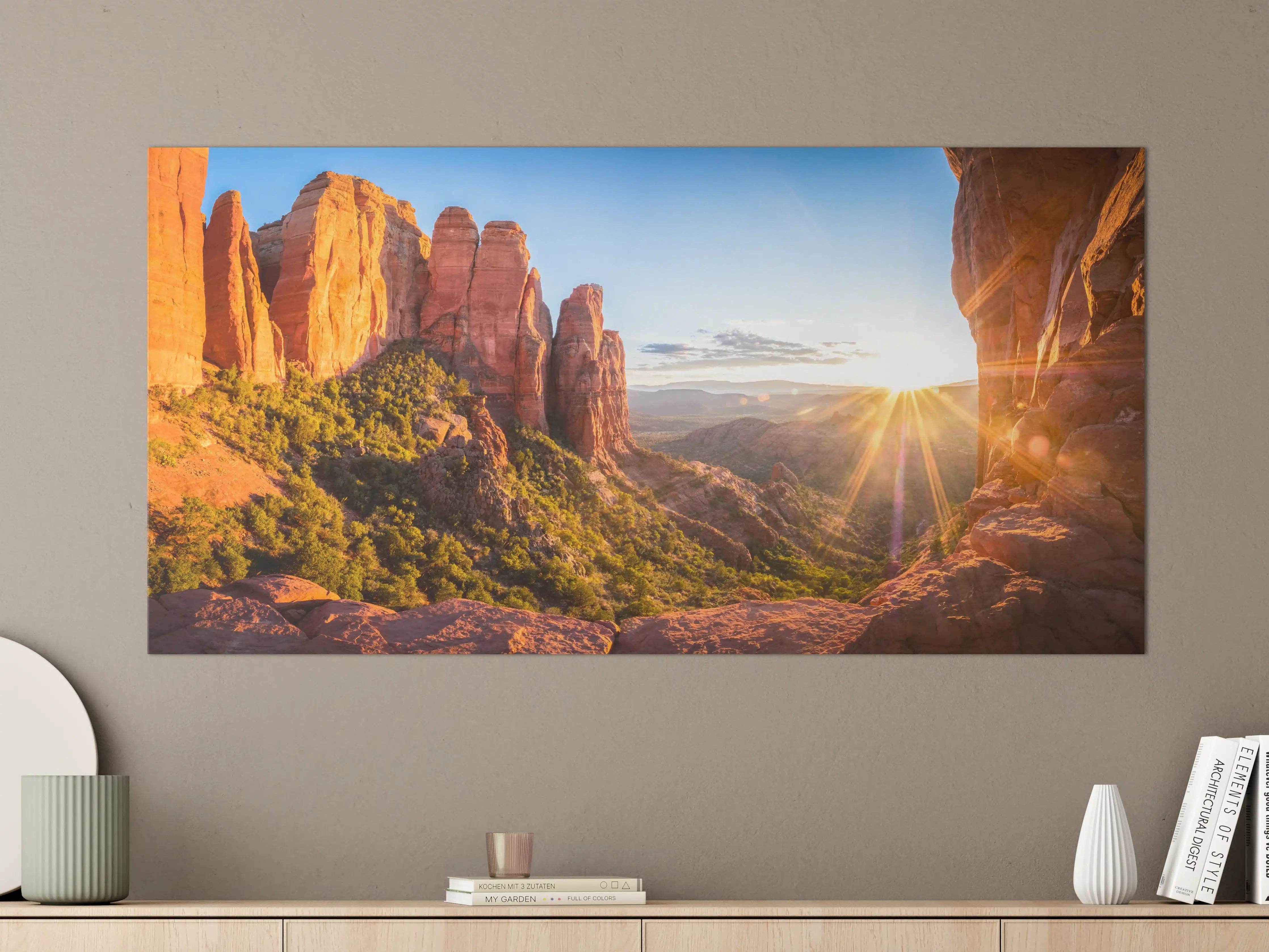 Große Wandbilder - Sonnenuntergang in Sedona