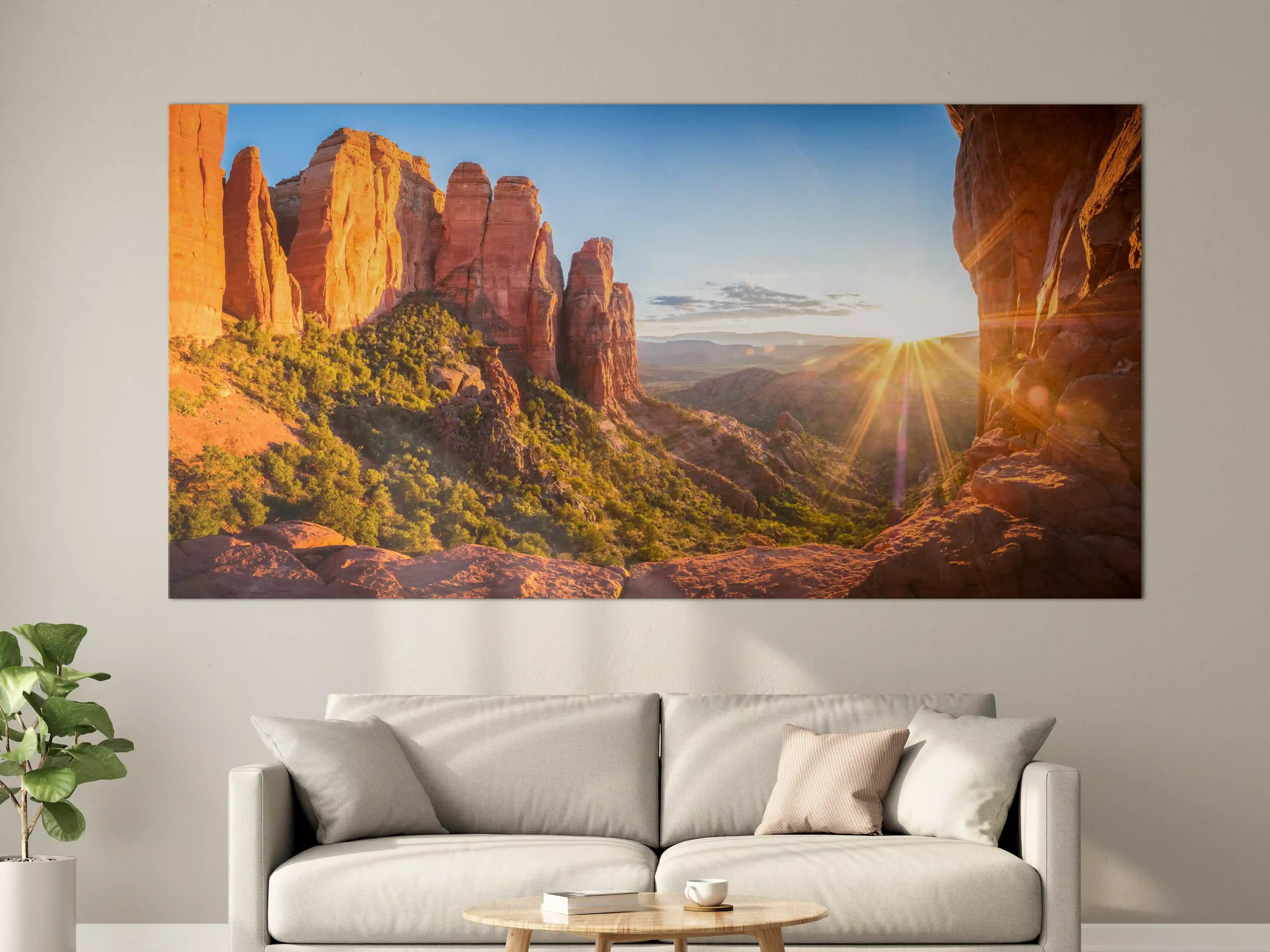 Große Wandbilder - Sonnenuntergang in Sedona