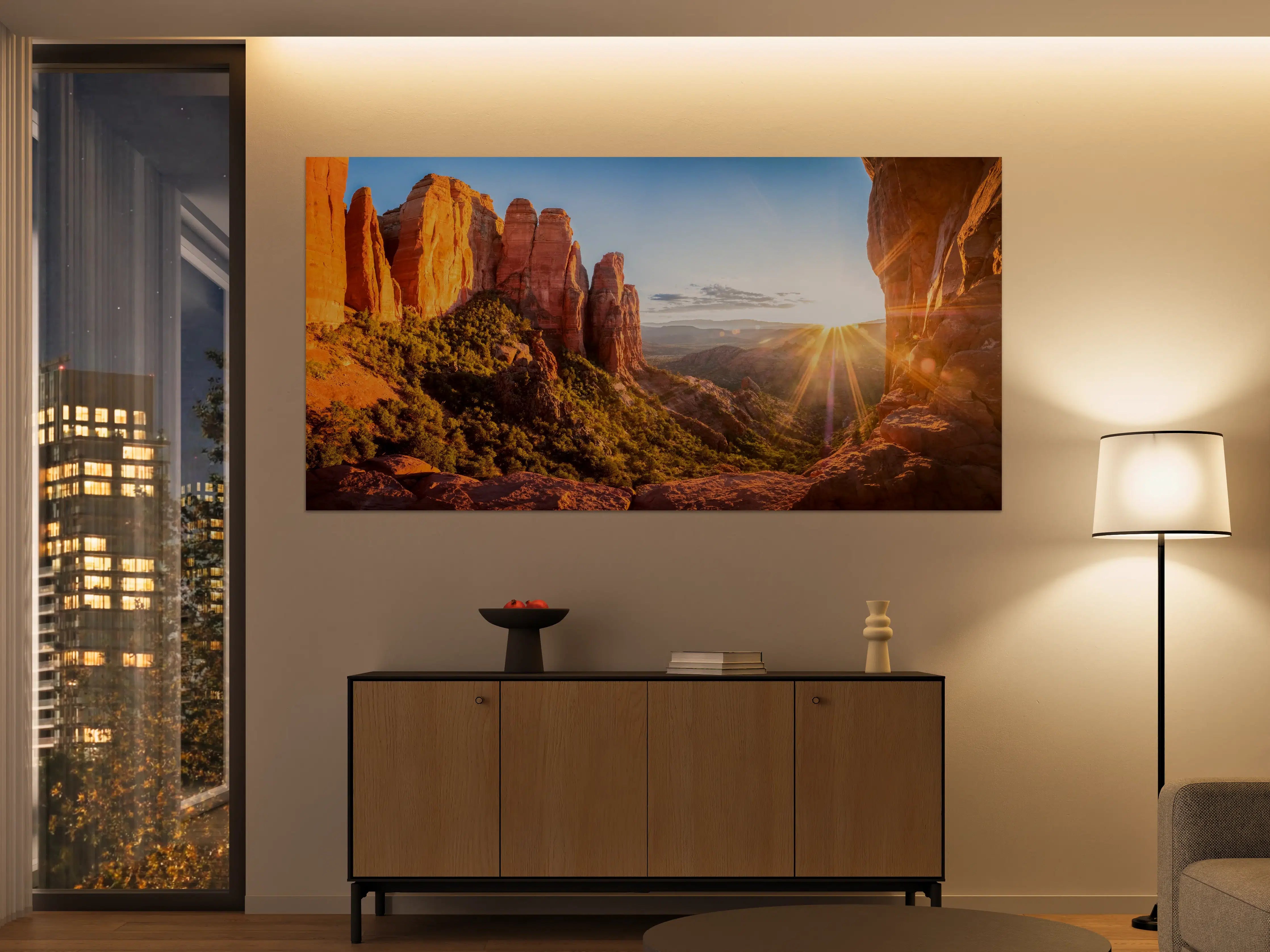 Große Wandbilder - Sonnenuntergang in Sedona