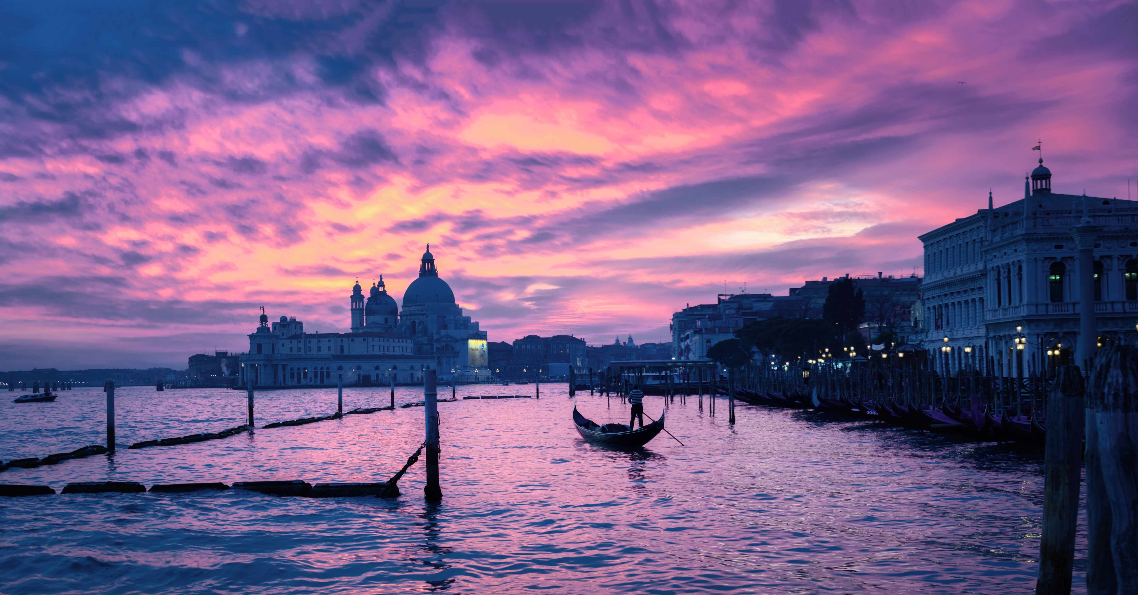 Große Wandbilder-Sonnenuntergang in Venedig