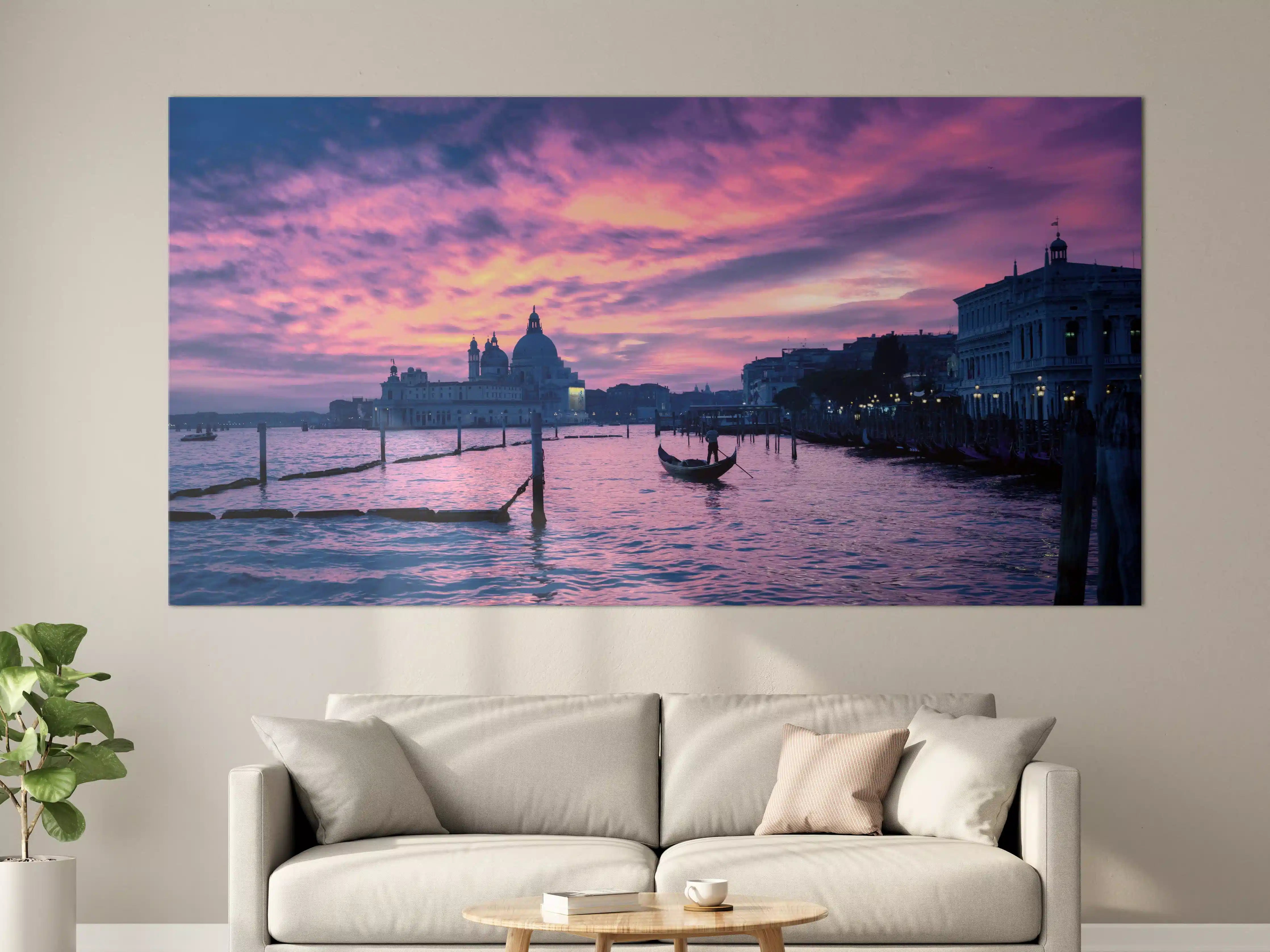 Große Wandbilder - Sonnenuntergang in Venedig