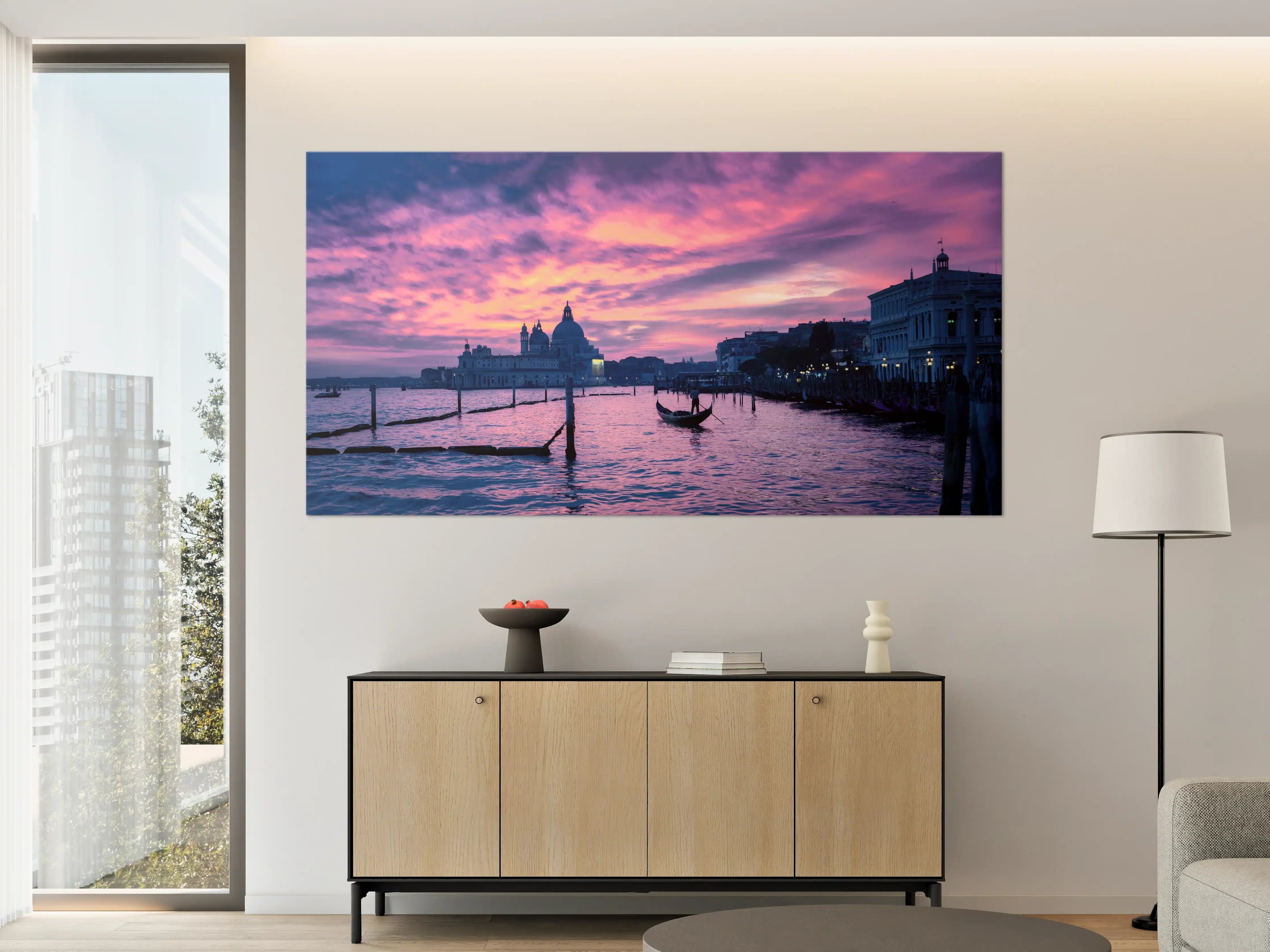 Große Wandbilder - Sonnenuntergang in Venedig