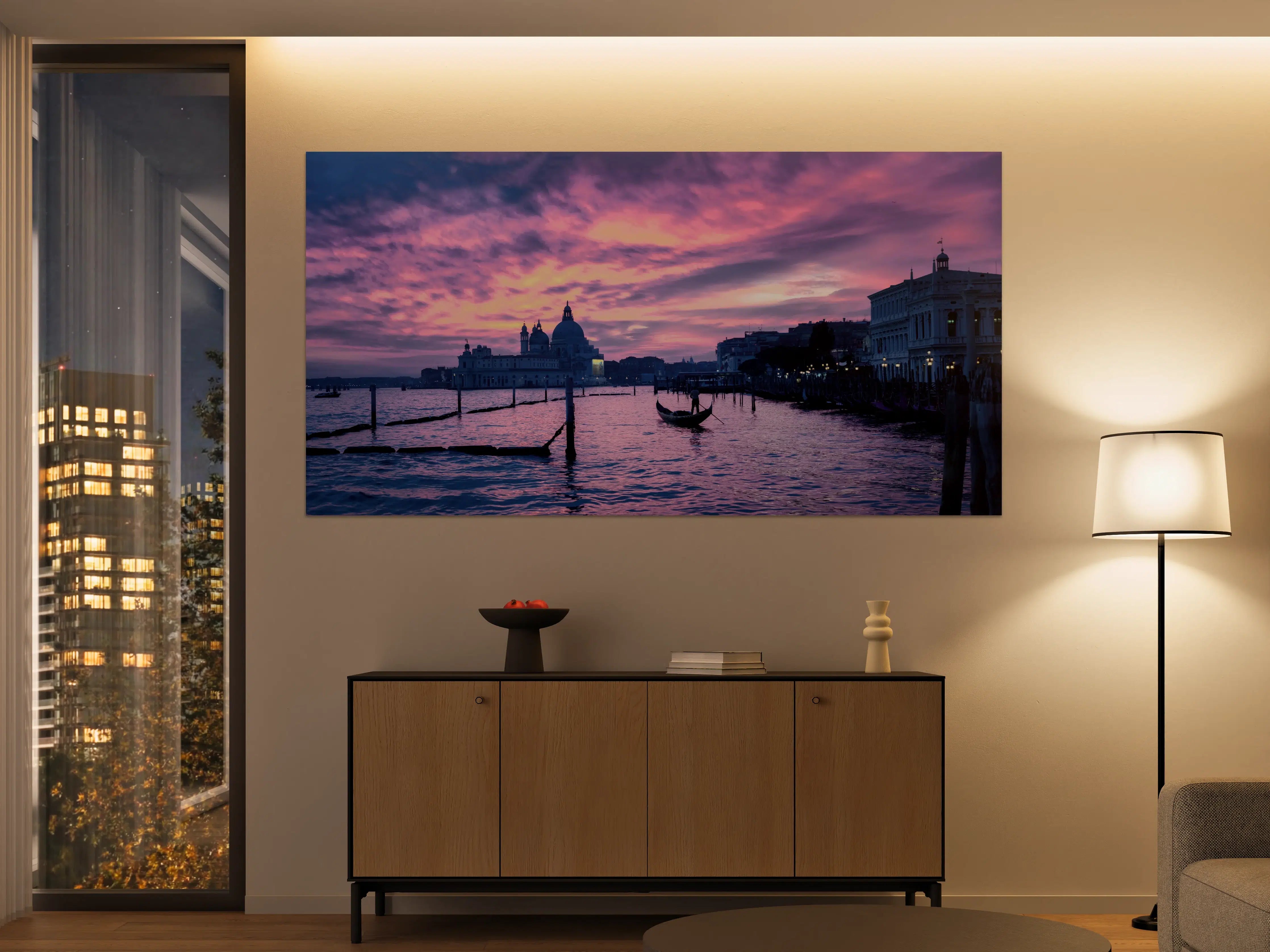Große Wandbilder - Sonnenuntergang in Venedig