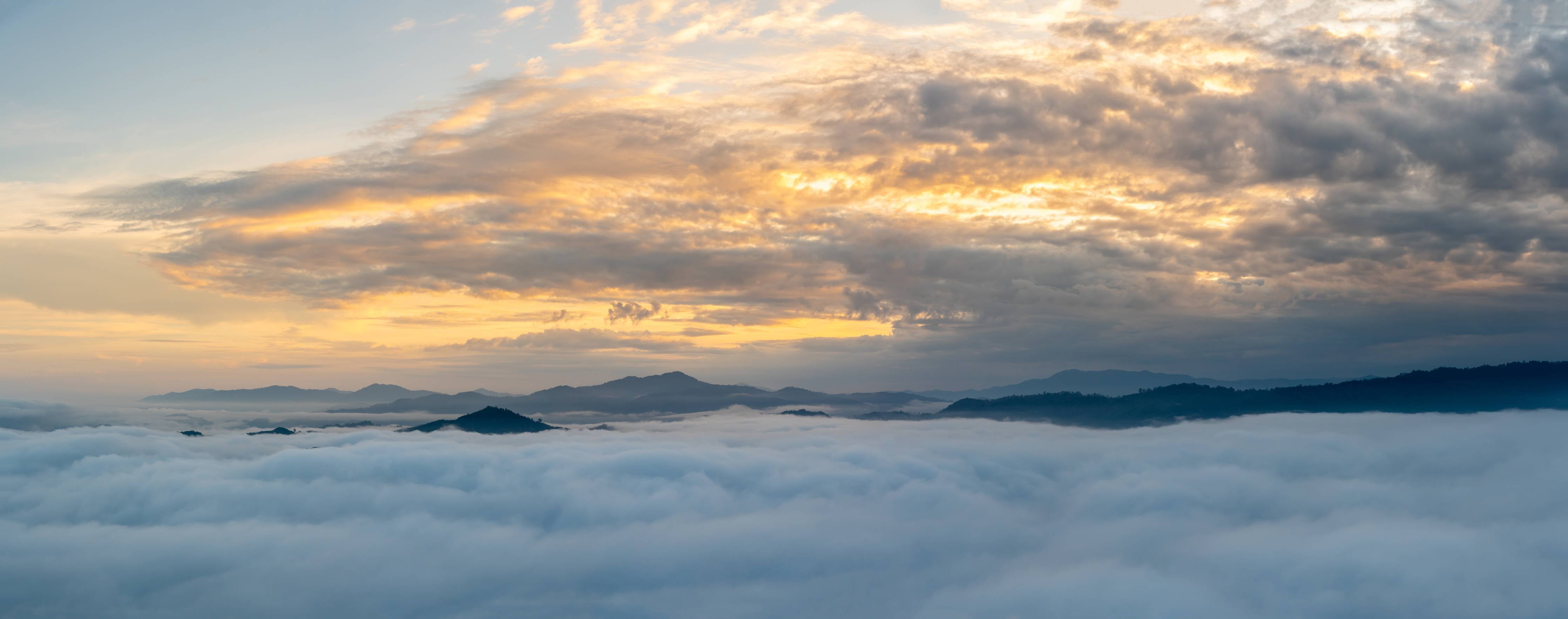 Große Wandbilder-Sonnenuntergang über Wolkenmeer