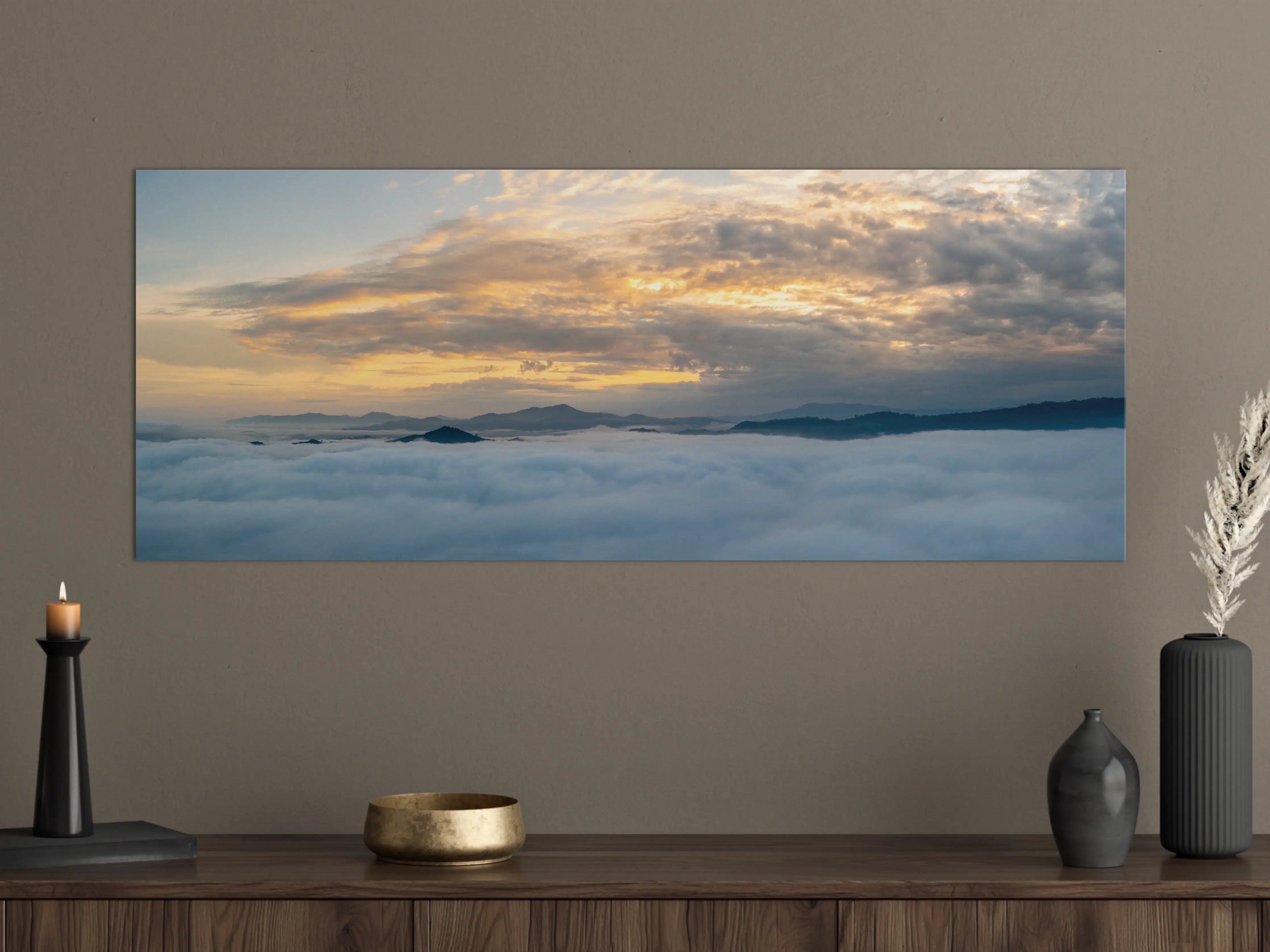 Große Wandbilder - Sonnenuntergang über Wolkenmeer