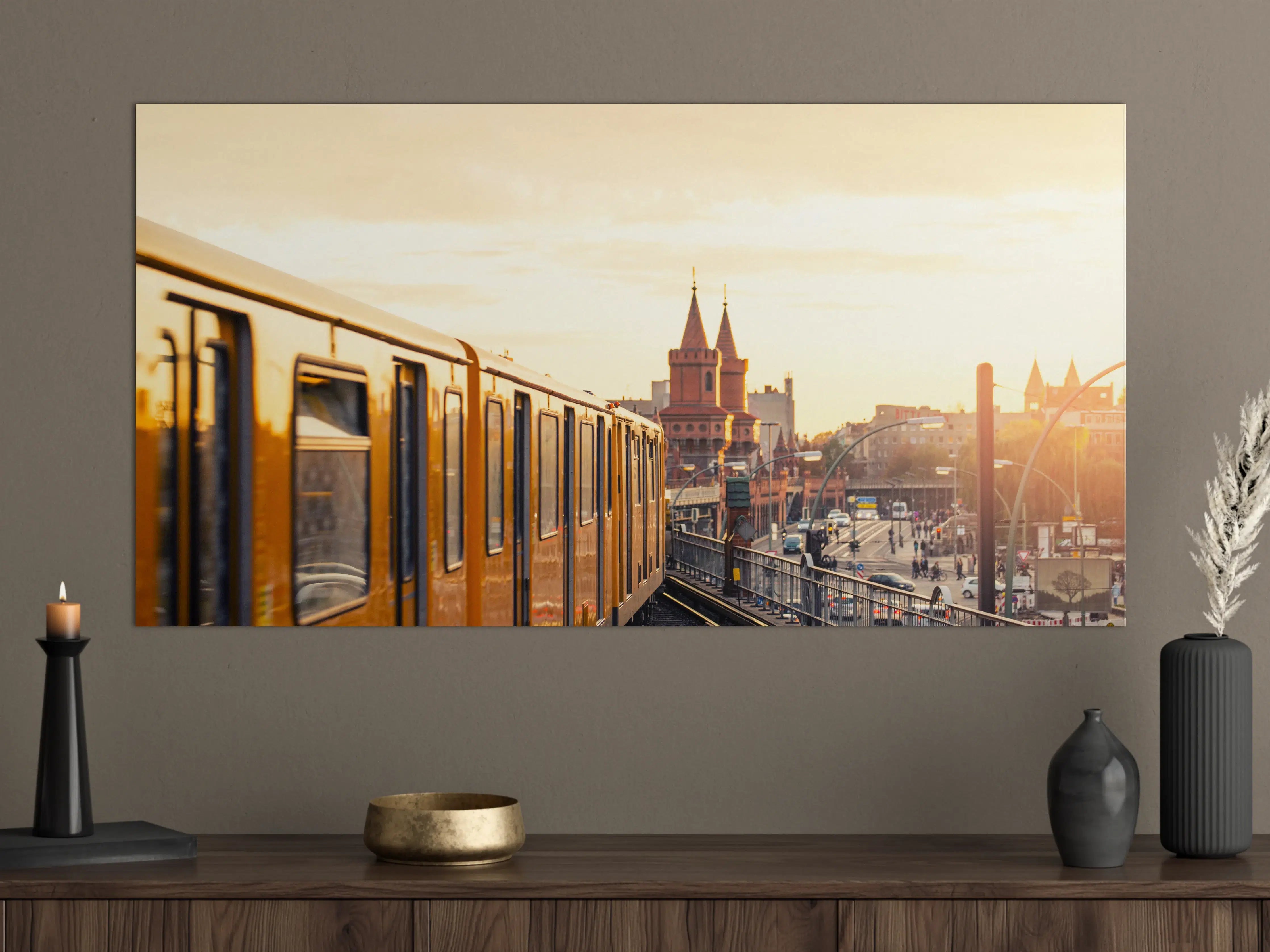 Große Wandbilder - Sonnige Berlin Oberbaumbrücke