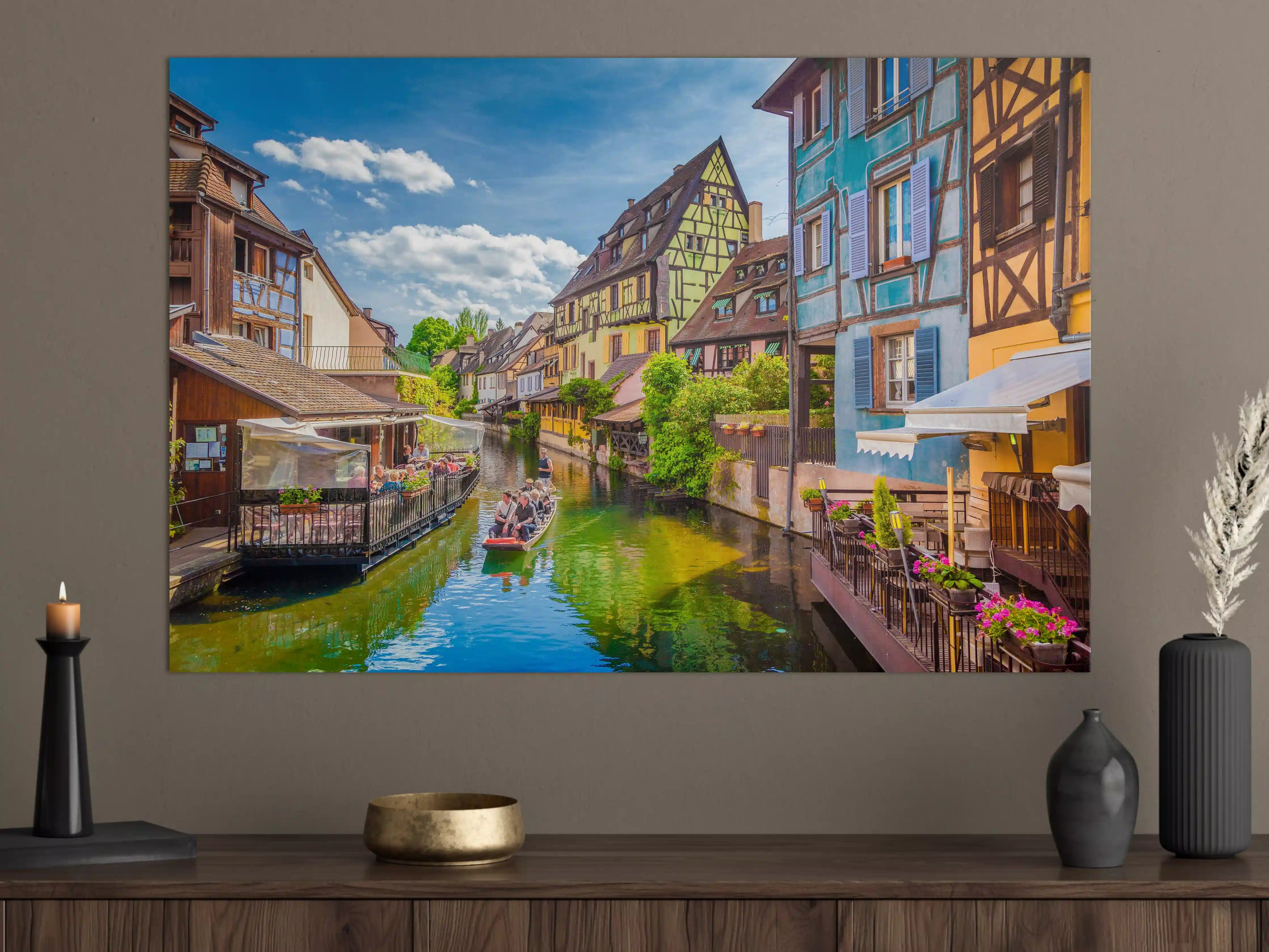 Große Wandbilder - Sonnige Bootstour Colmar