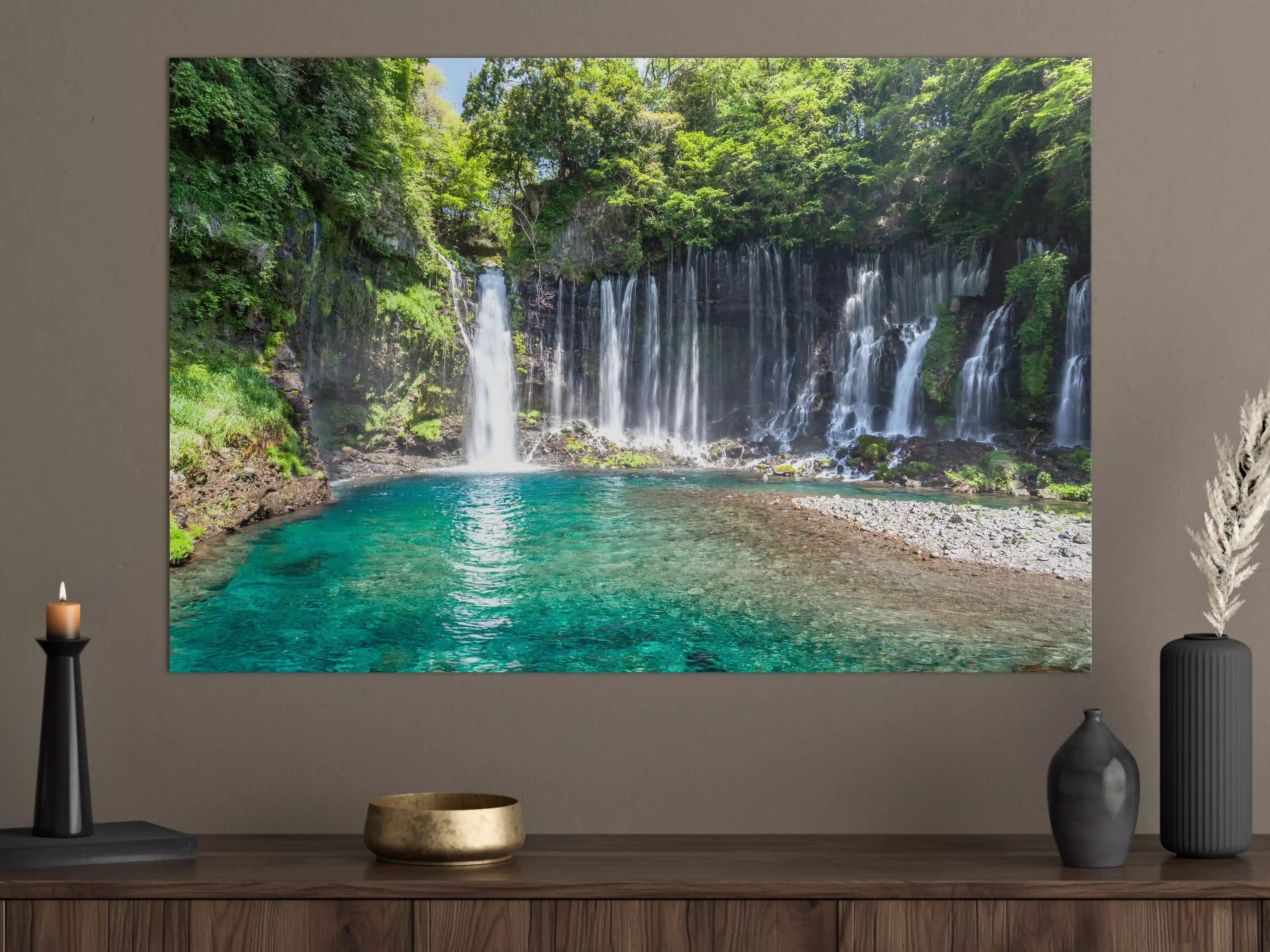 Große Wandbilder - Sonniger Shiraito-Wasserfall