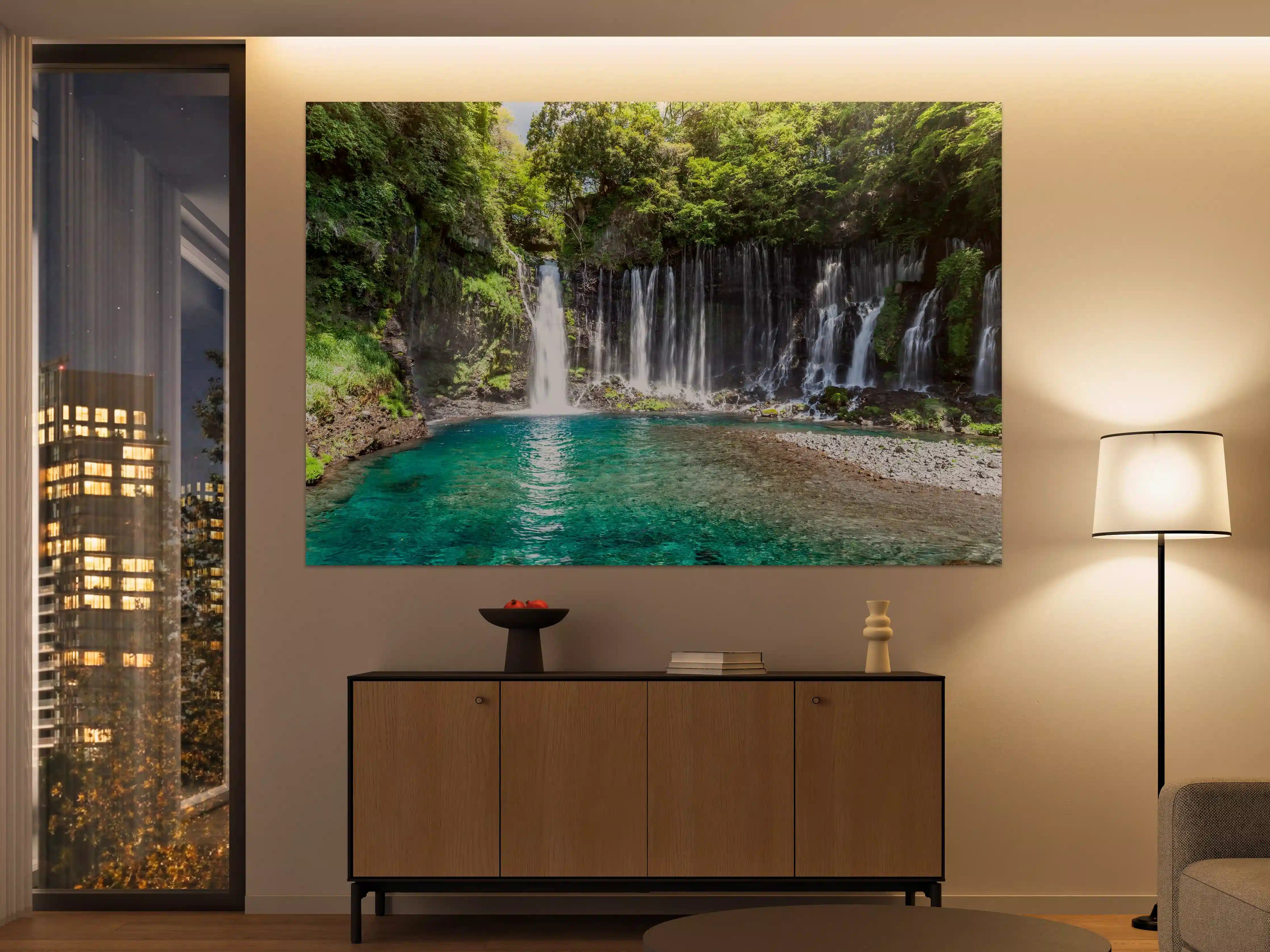 Große Wandbilder - Sonniger Shiraito-Wasserfall