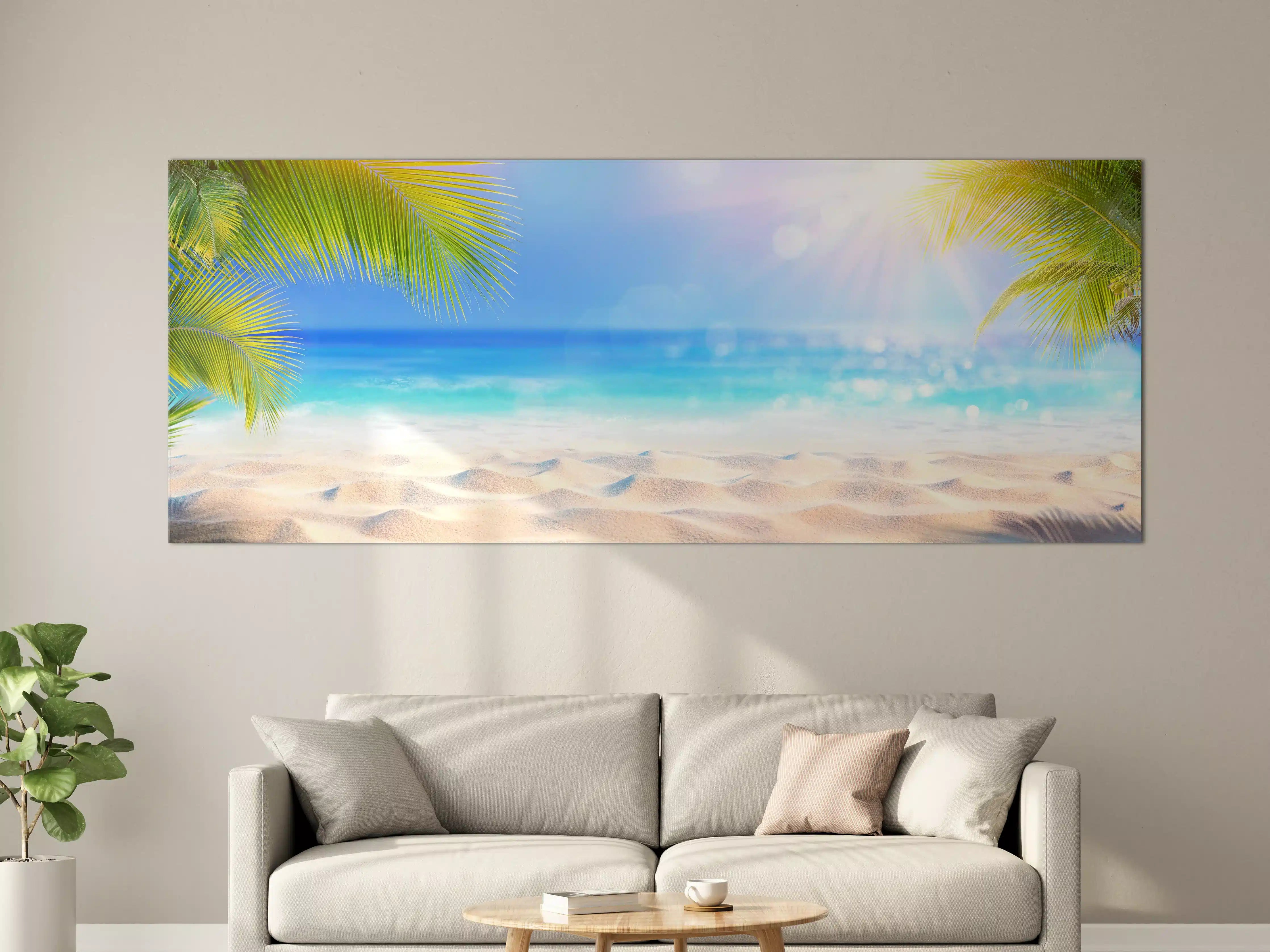 Große Wandbilder - Sonniger tropischer Strand
