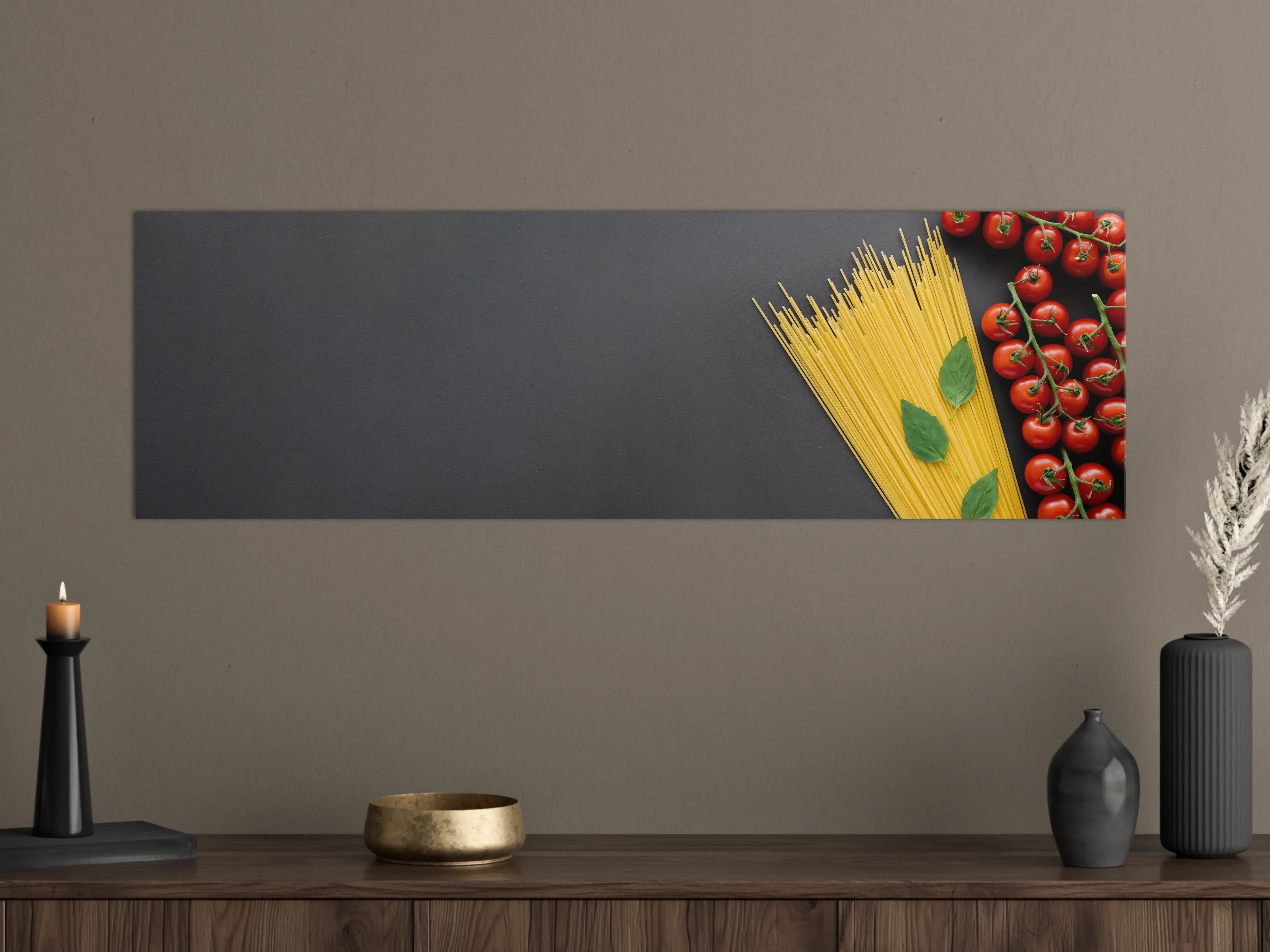 Große Wandbilder - Spaghetti mit Tomaten & Basilikum
