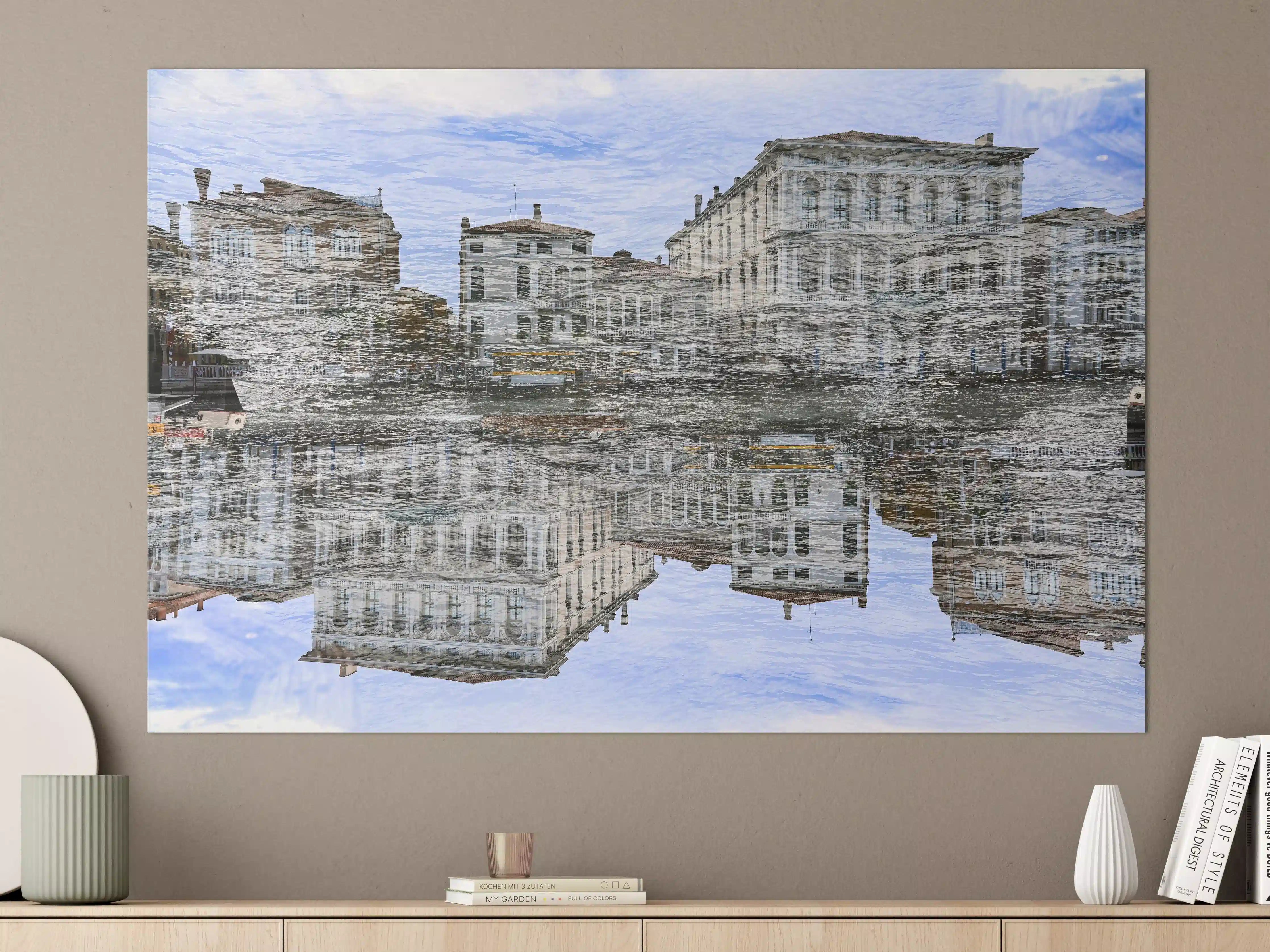 Große Wandbilder - Spiegelung Venedig Doppelbelichtung