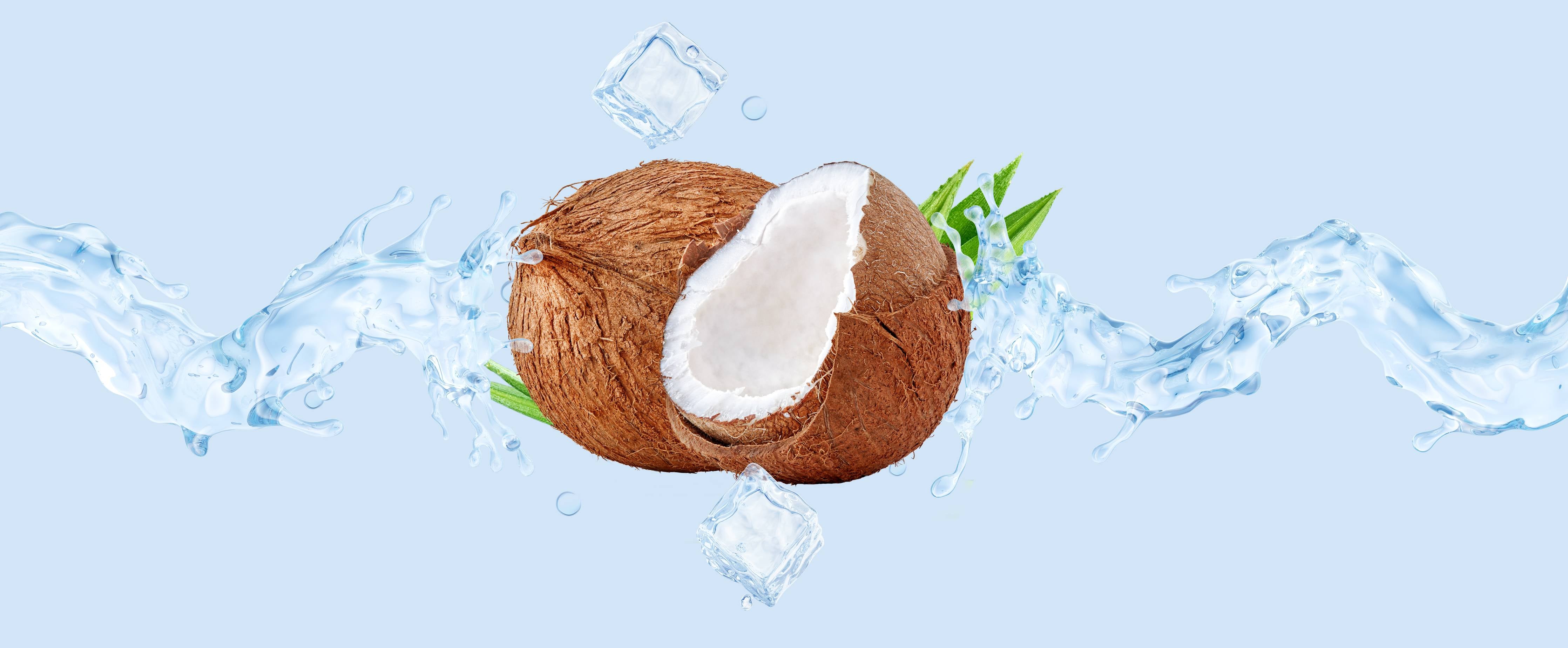 Große Wandbilder-Spritzige Kokosnüsse 