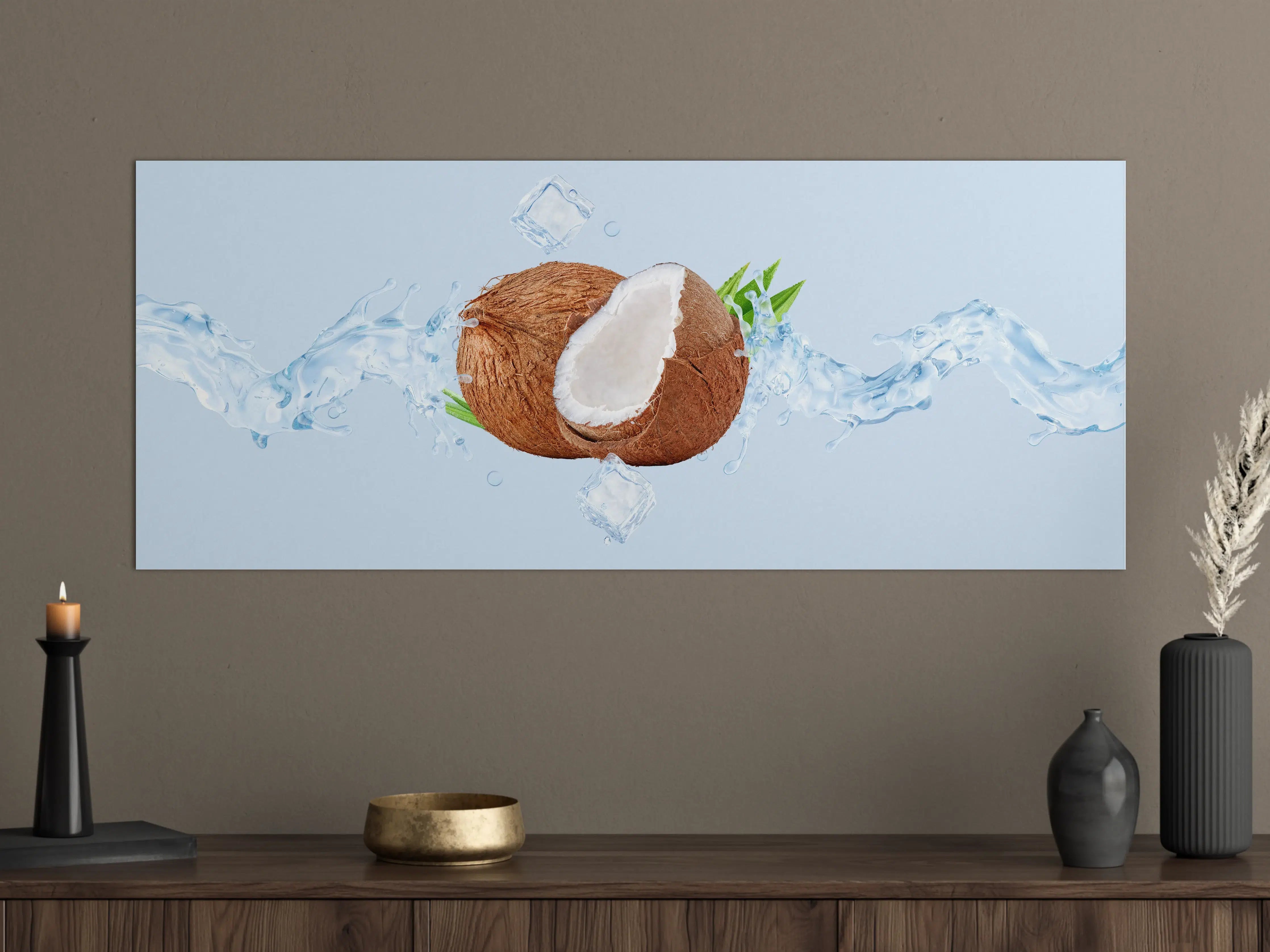 Große Wandbilder - Spritzige Kokosnüsse 