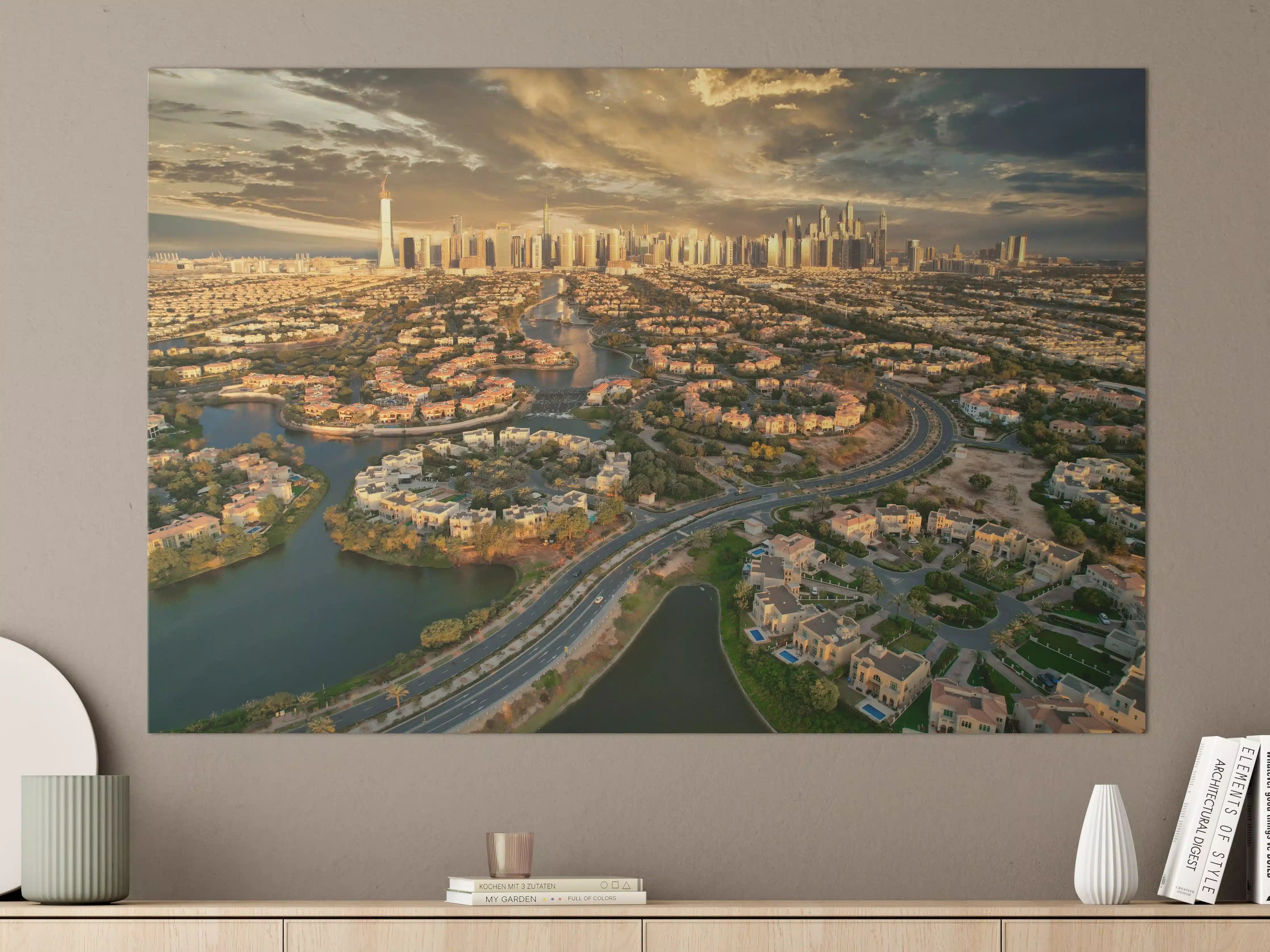 Große Wandbilder - Stadt im Dämmerlicht