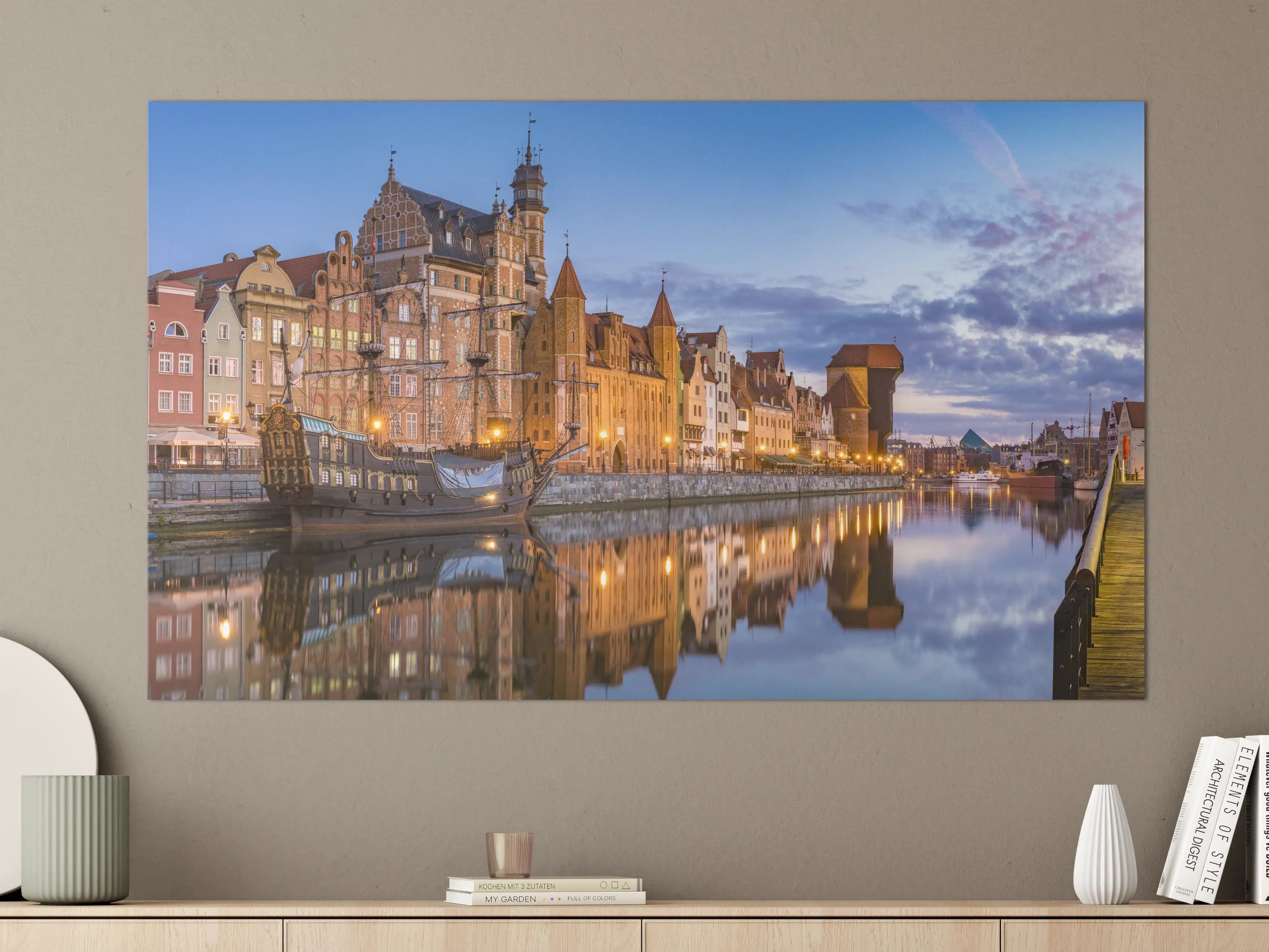 Große Wandbilder - Stadtbild von Gdansk in Polen