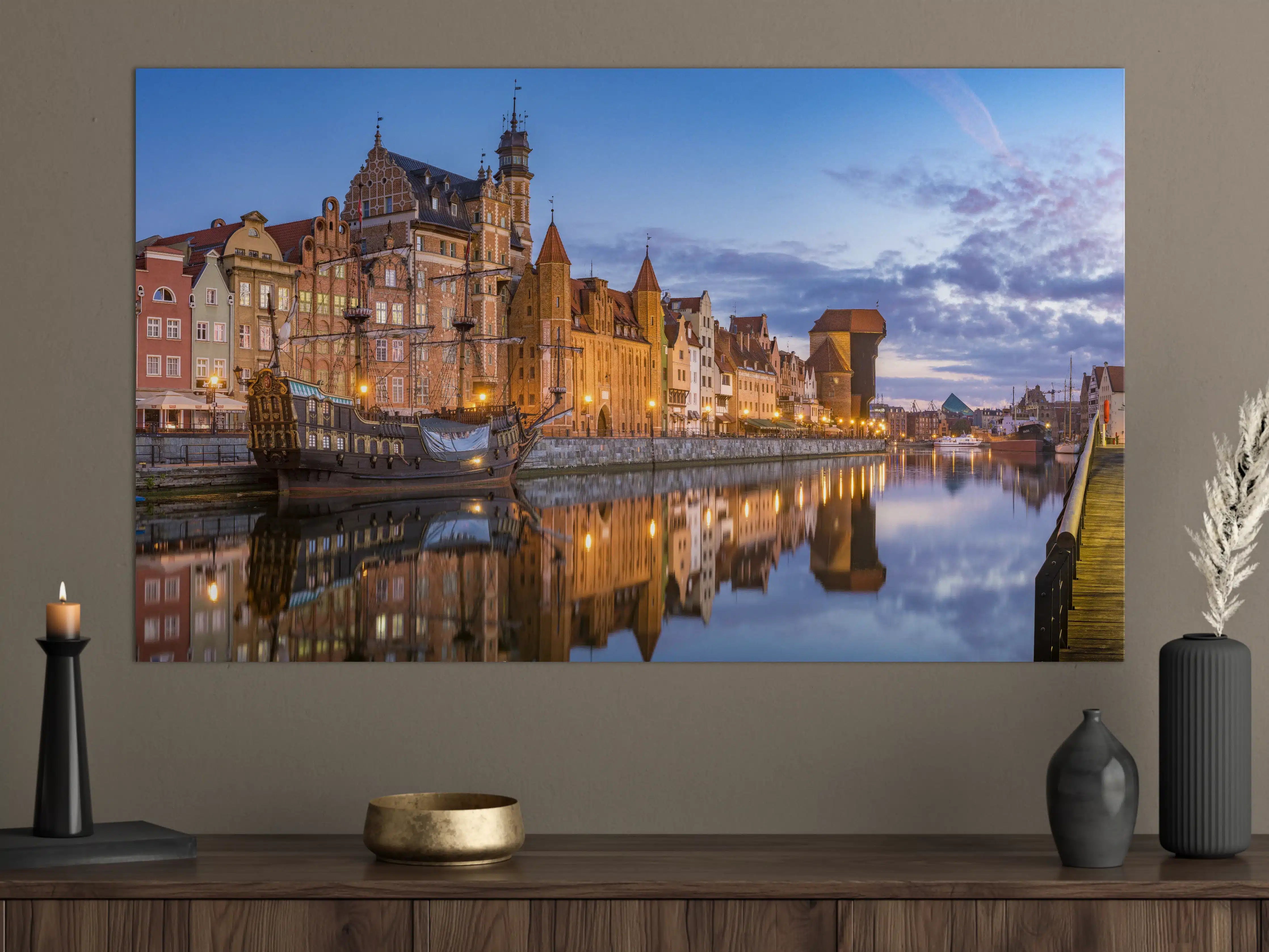 Große Wandbilder - Stadtbild von Gdansk in Polen