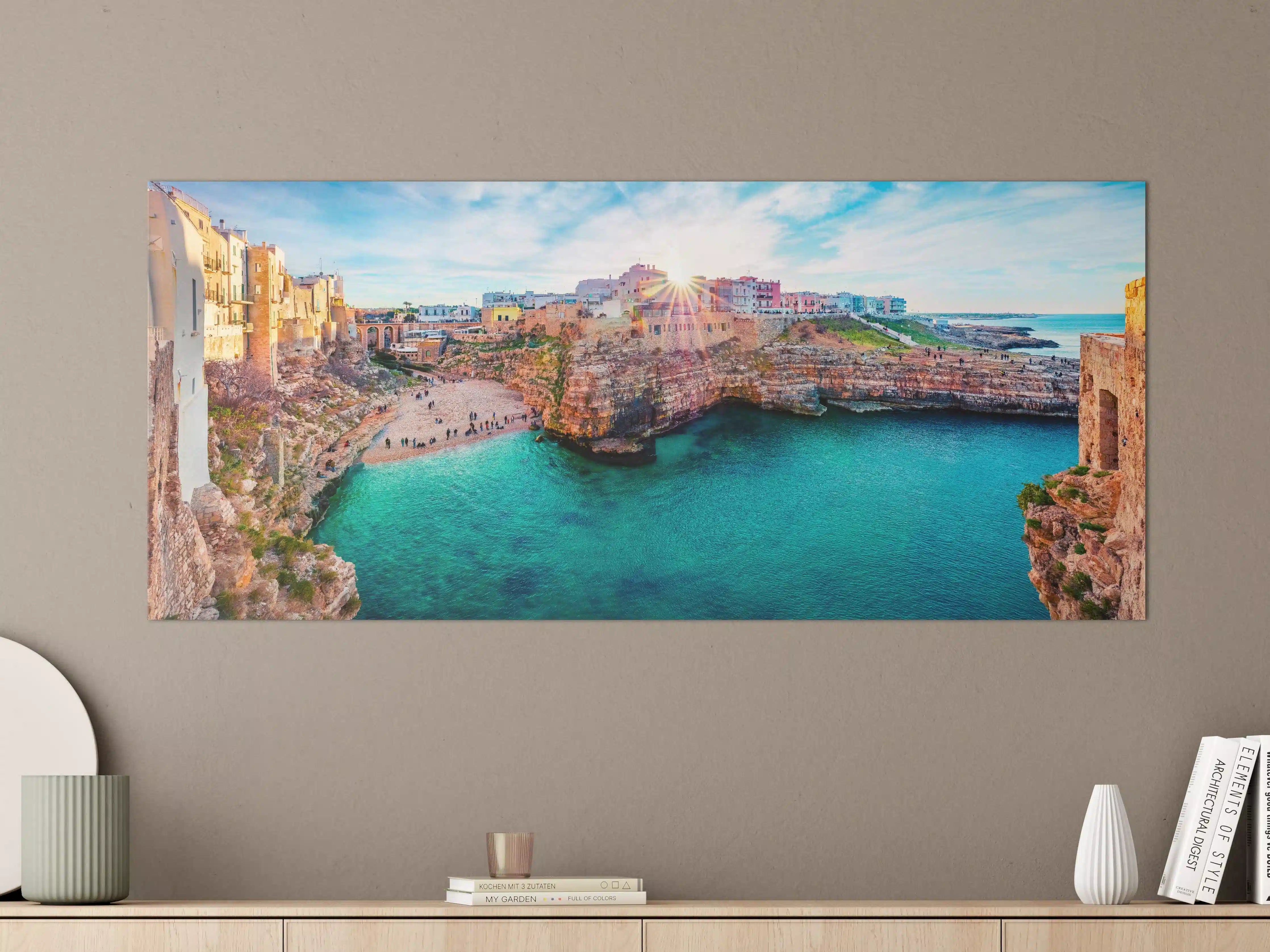 Große Wandbilder - Stadtbild von Polignano a Mare