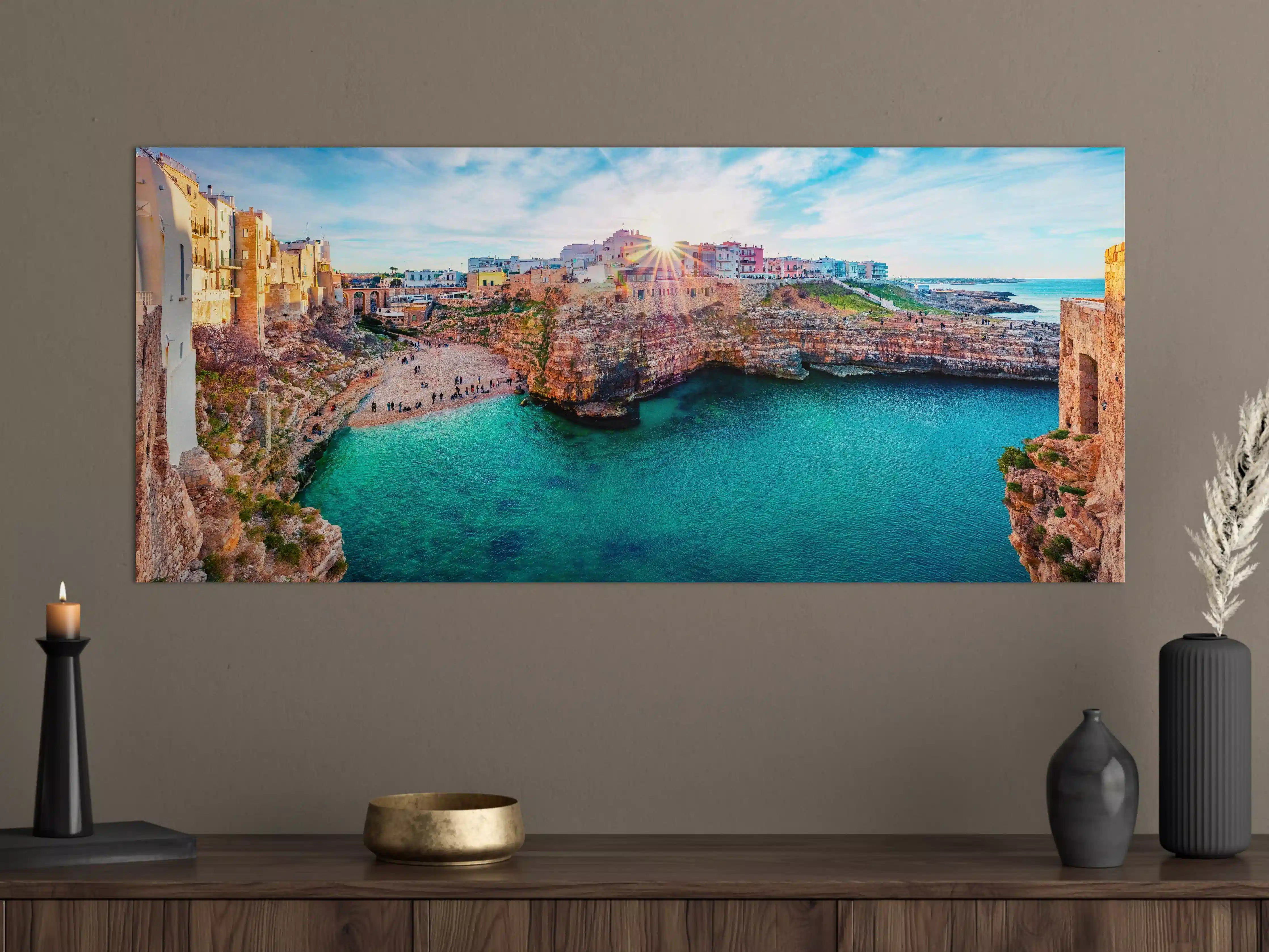 Große Wandbilder - Stadtbild von Polignano a Mare