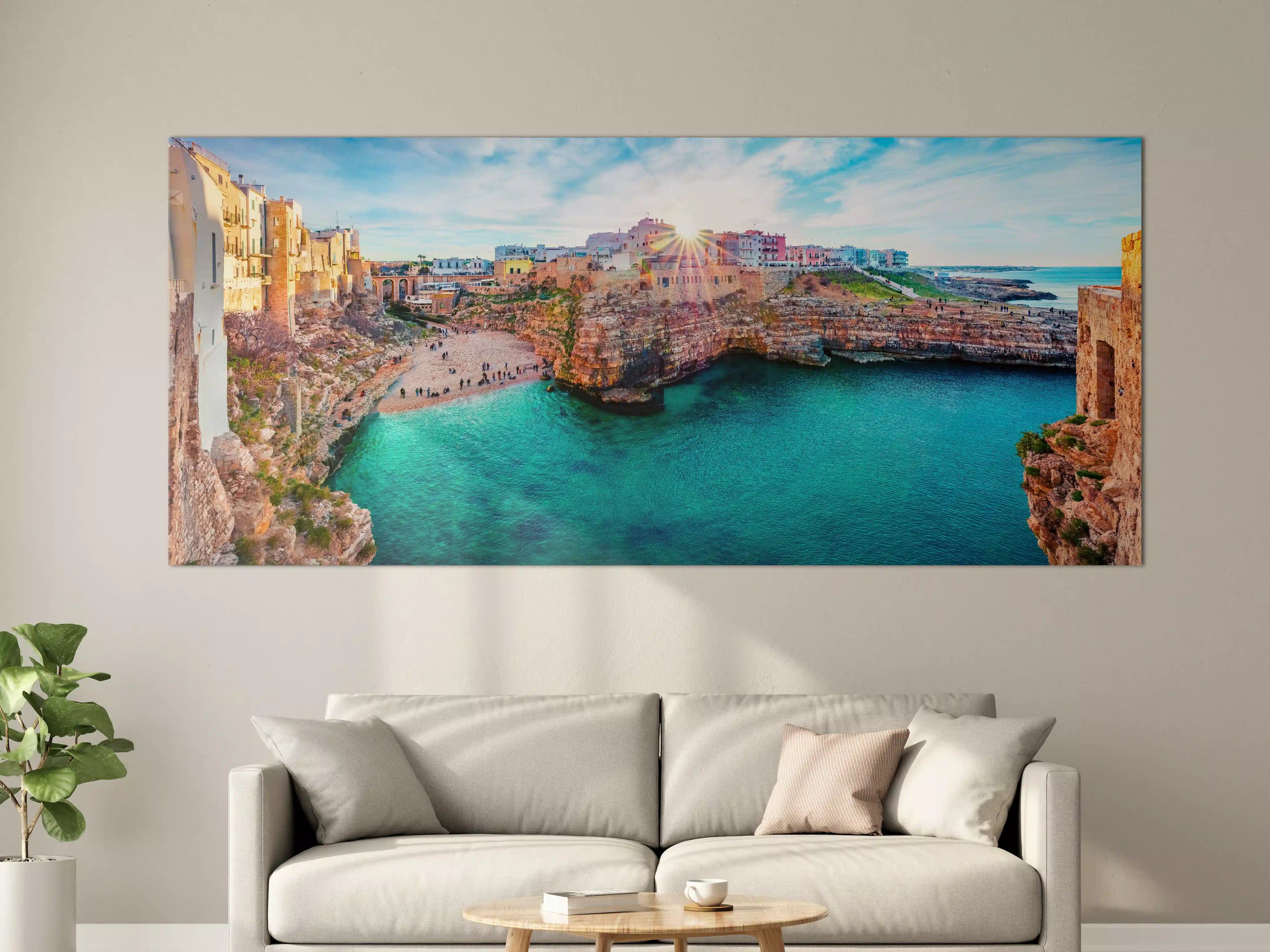 Große Wandbilder - Stadtbild von Polignano a Mare
