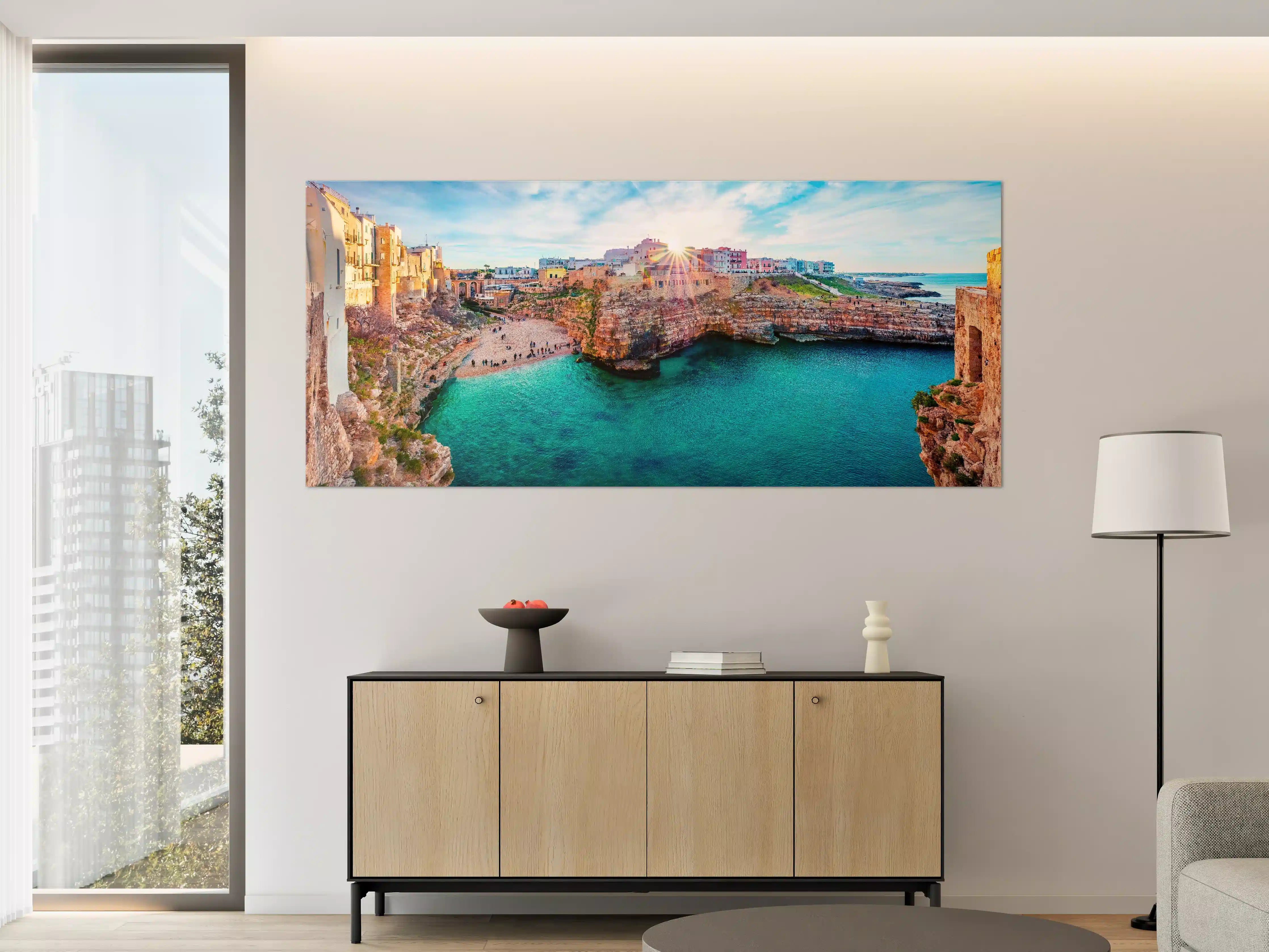 Große Wandbilder - Stadtbild von Polignano a Mare