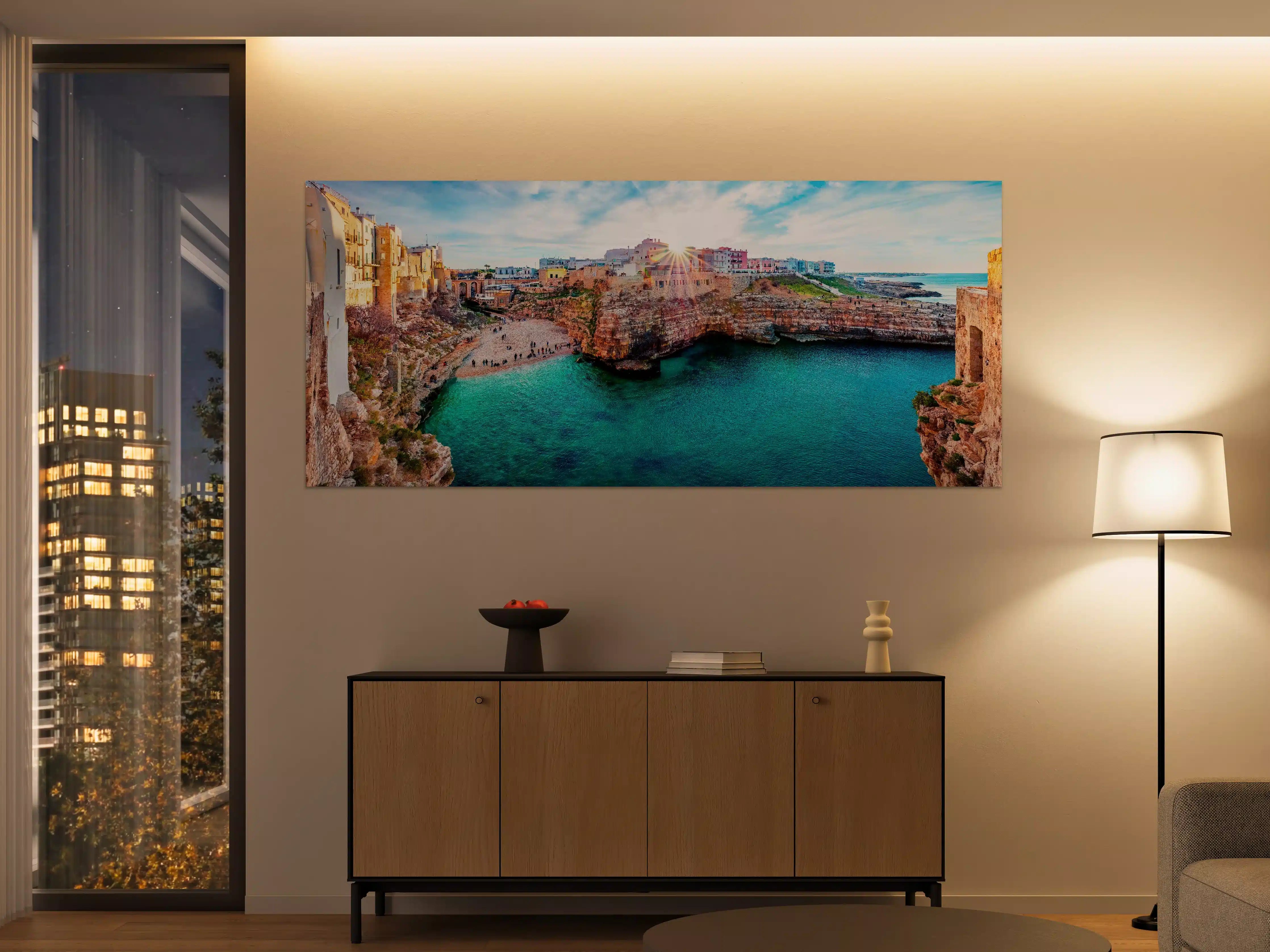 Große Wandbilder - Stadtbild von Polignano a Mare