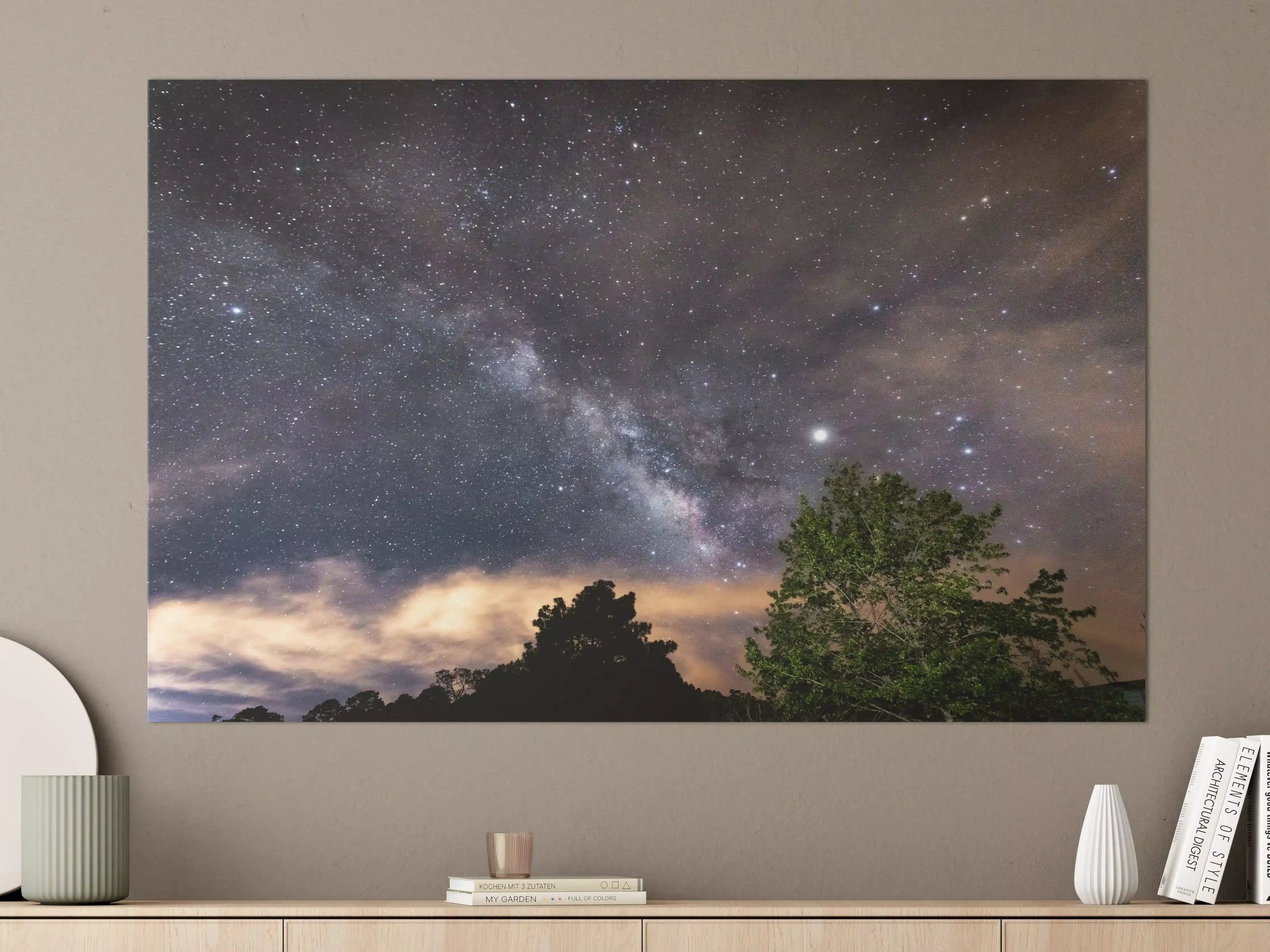 Große Wandbilder - Sterne im Himmel bei Nacht