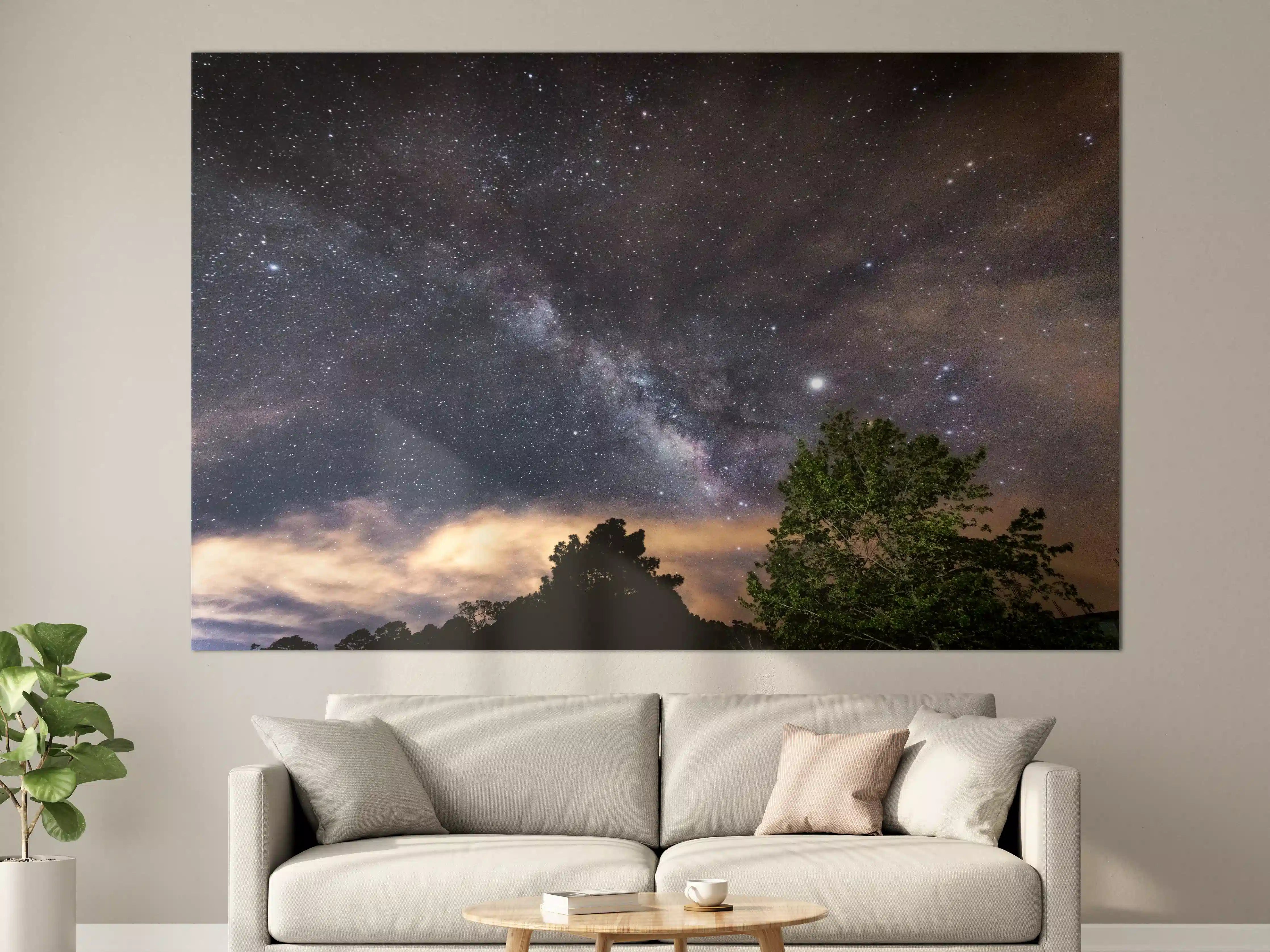 Große Wandbilder - Sterne im Himmel bei Nacht