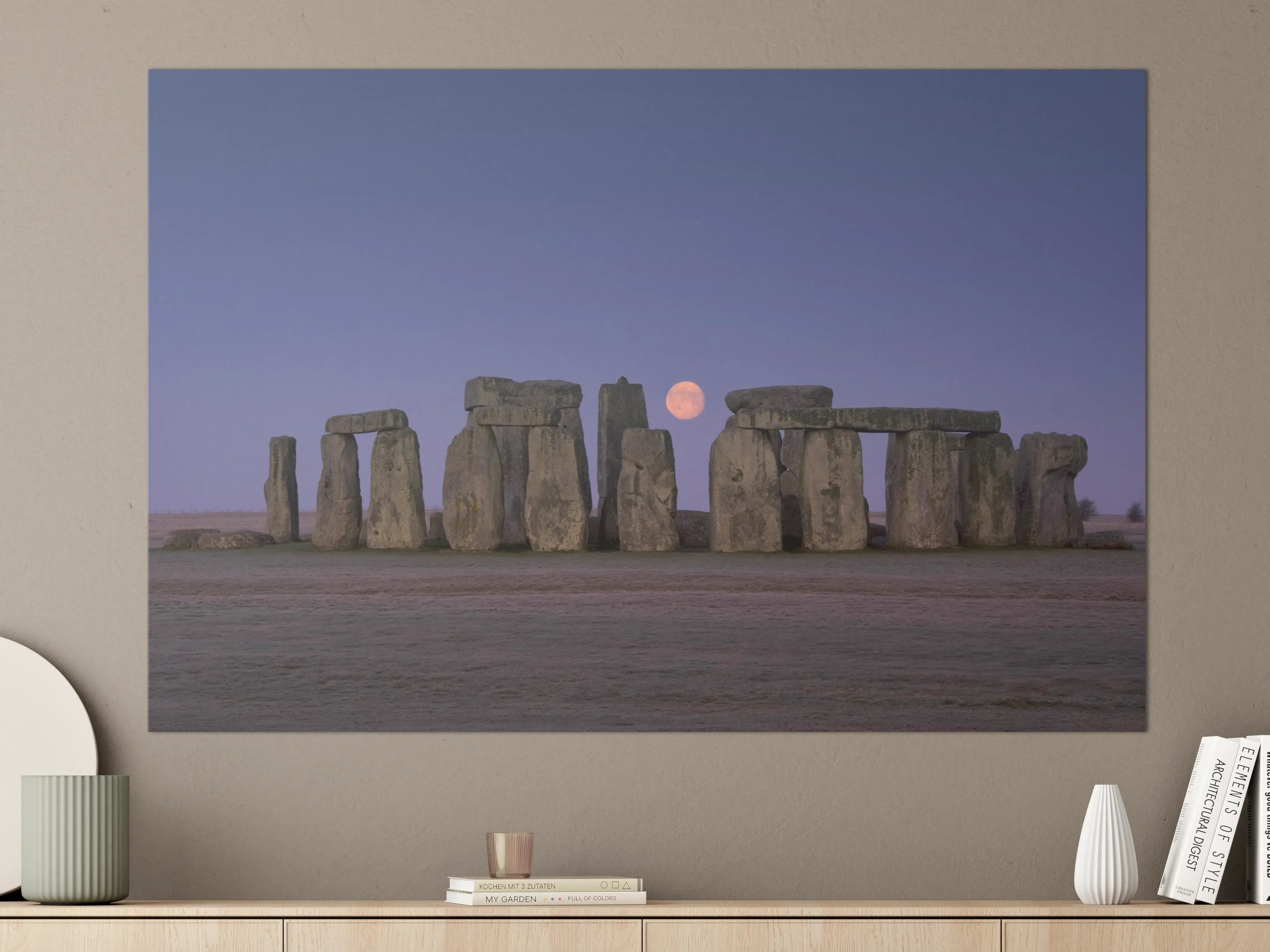 Große Wandbilder - Stonehenge bei Nacht -  England