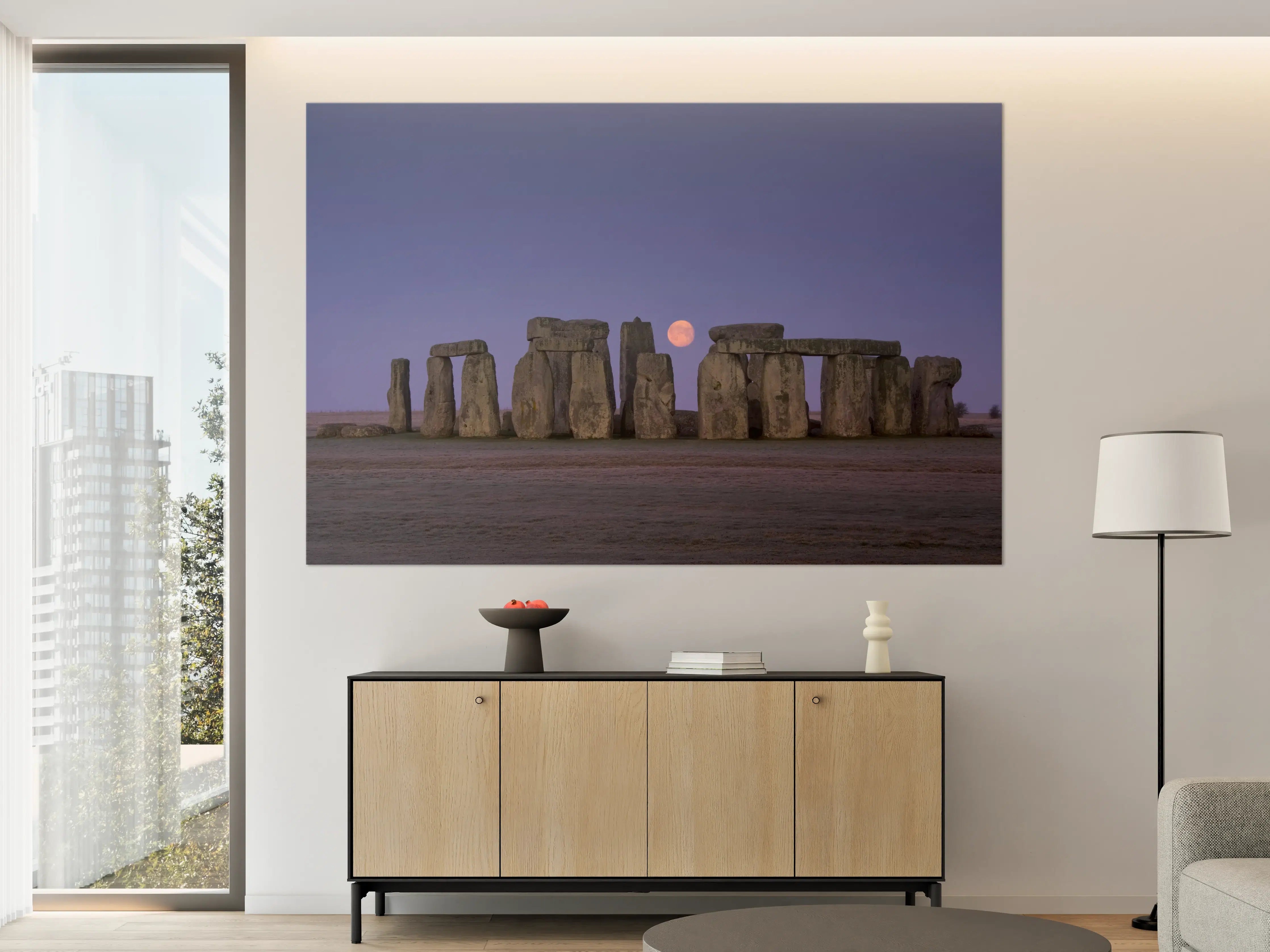 Große Wandbilder - Stonehenge bei Nacht -  England